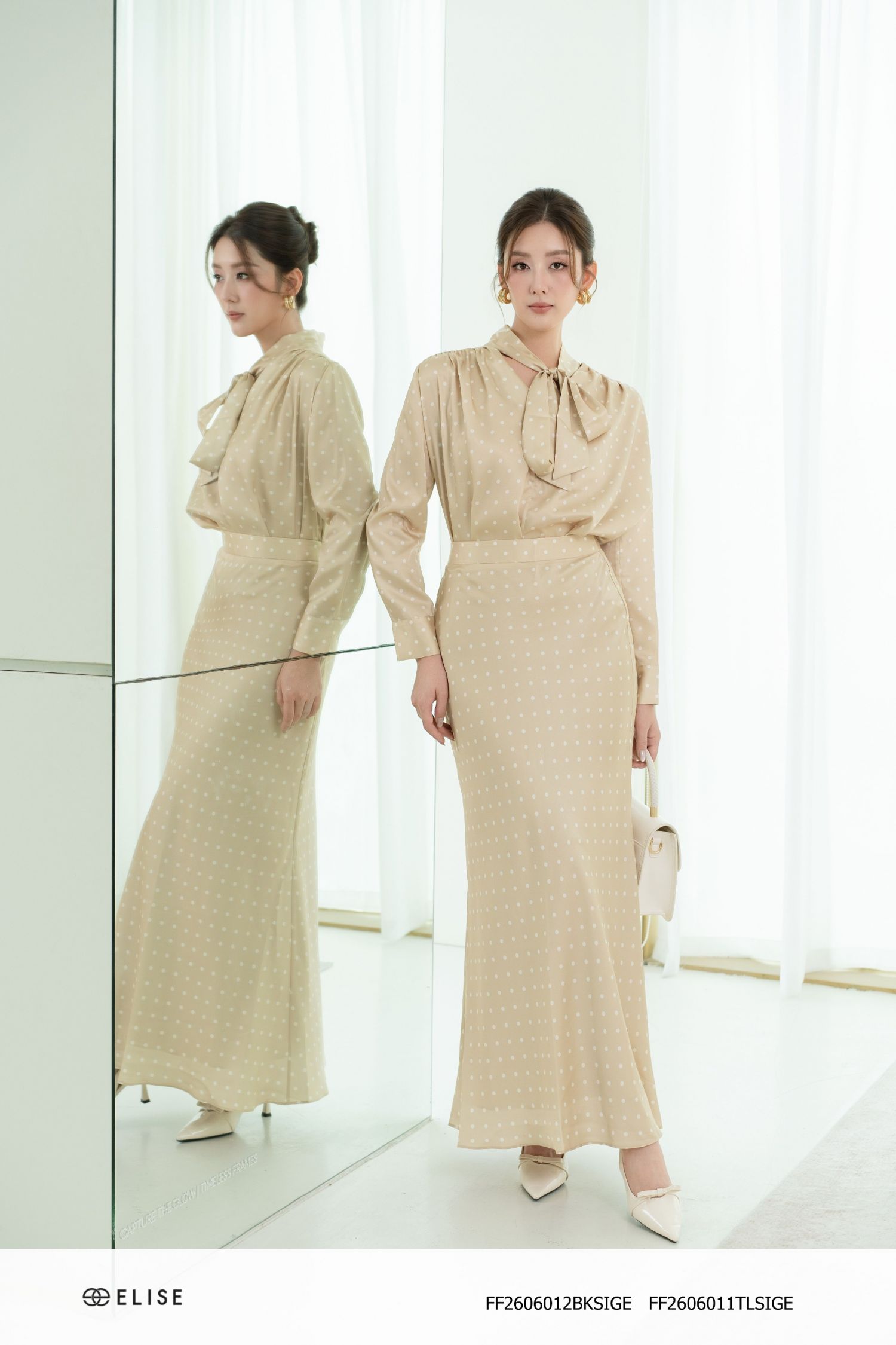 CV LỤA XANH CỐM CHẤM BI