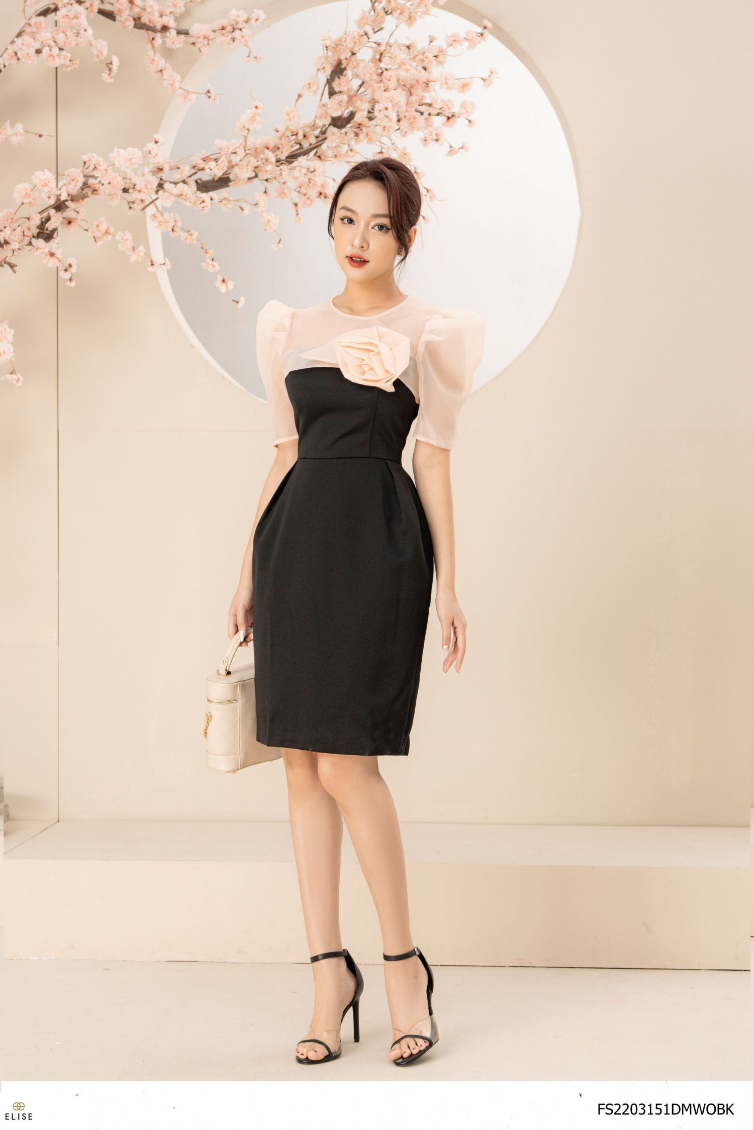 Váy trễ vai dáng xoè chất liệu organza kiểu váy công chúa siêu xinh NV302   Shopee Việt Nam