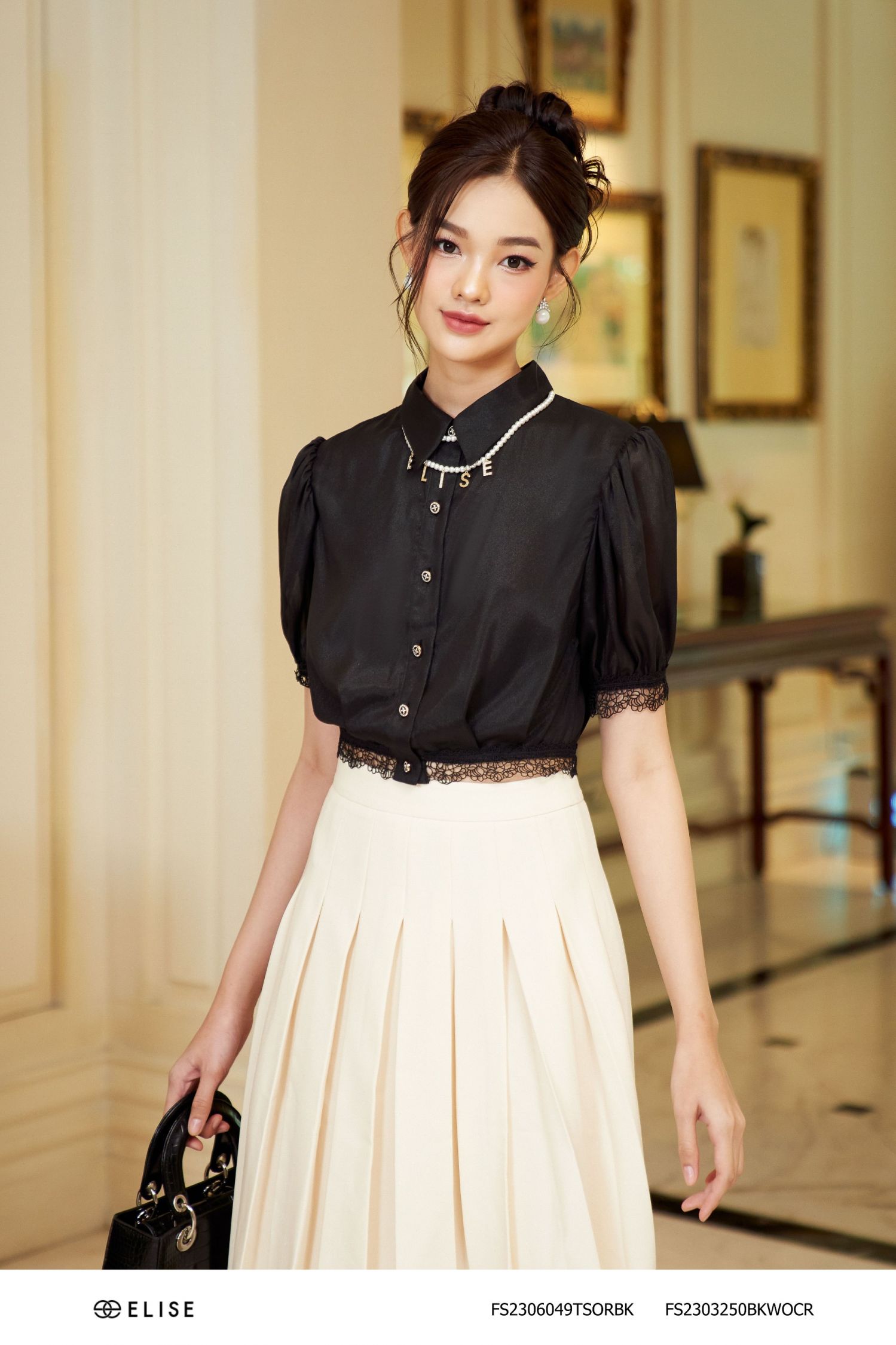 JUPE KEM XẾP LY