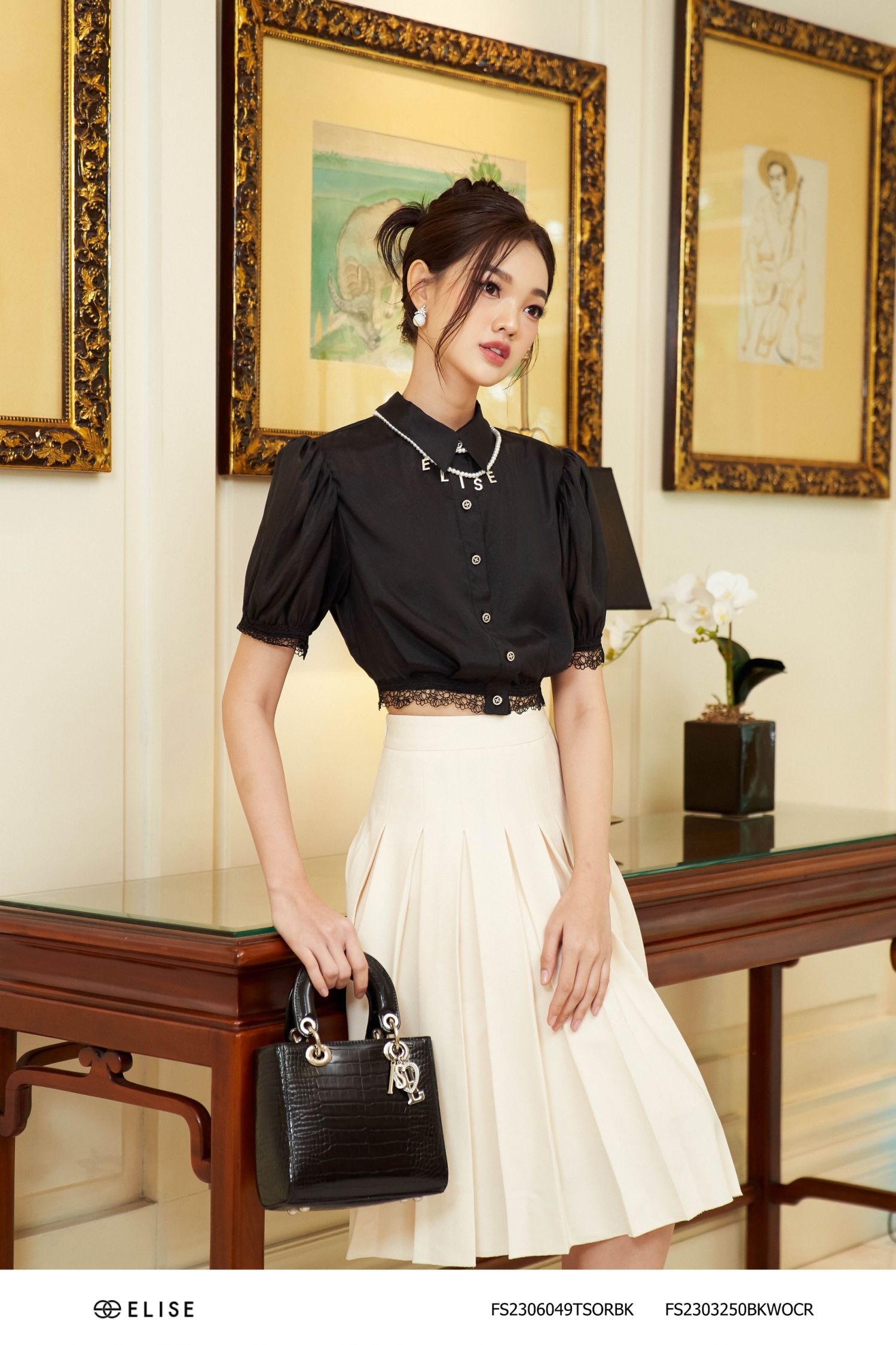 JUPE KEM XẾP LY