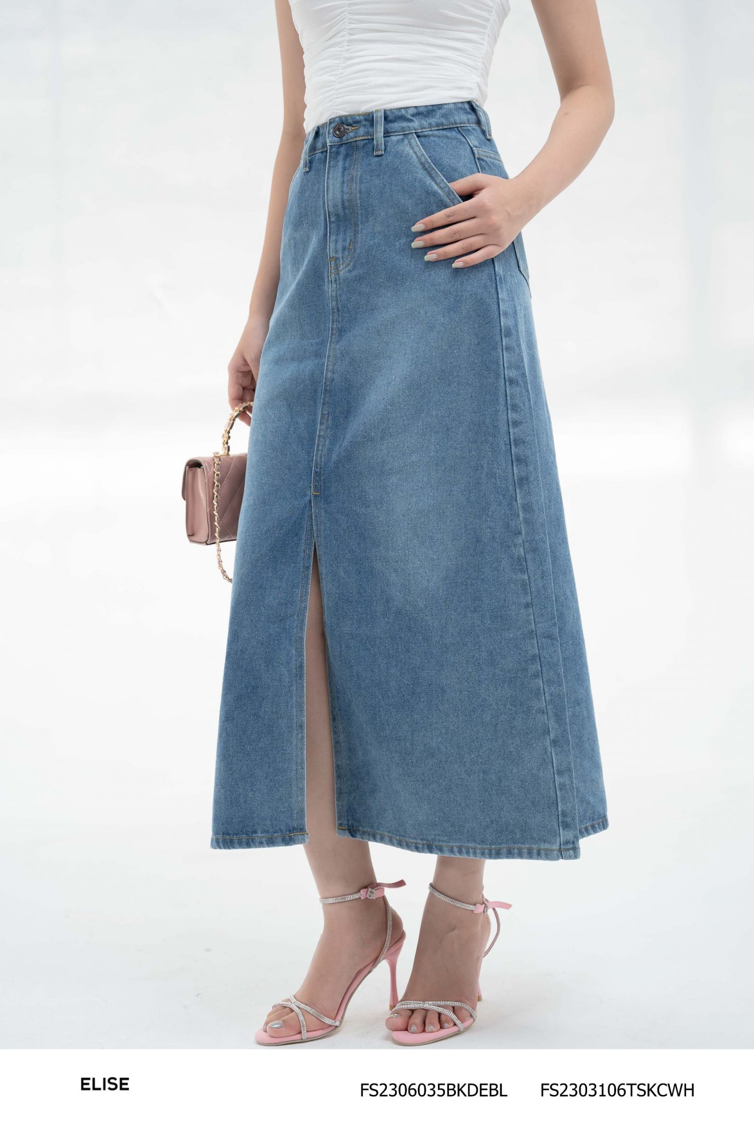 Chân Váy Jeans Nữ WJ2023-23V – THE BLUES | Blue Exchange