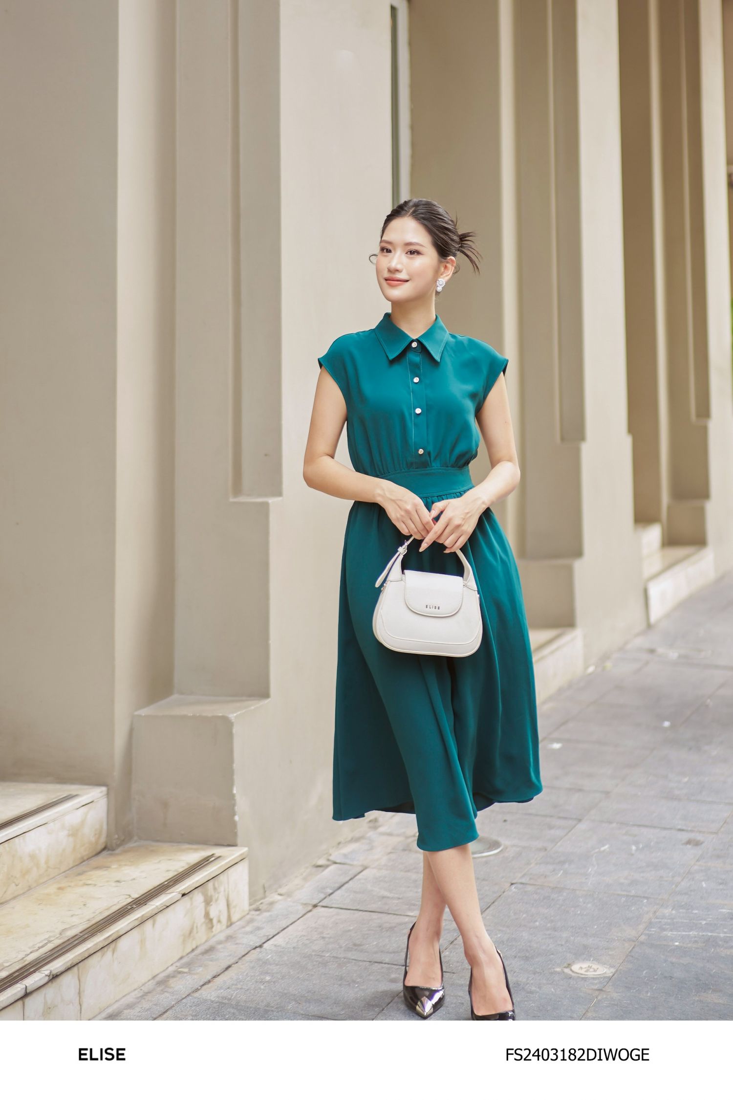 ĐẦM XÒE XANH LÁ TAY CHỜM CỔ ĐỨC