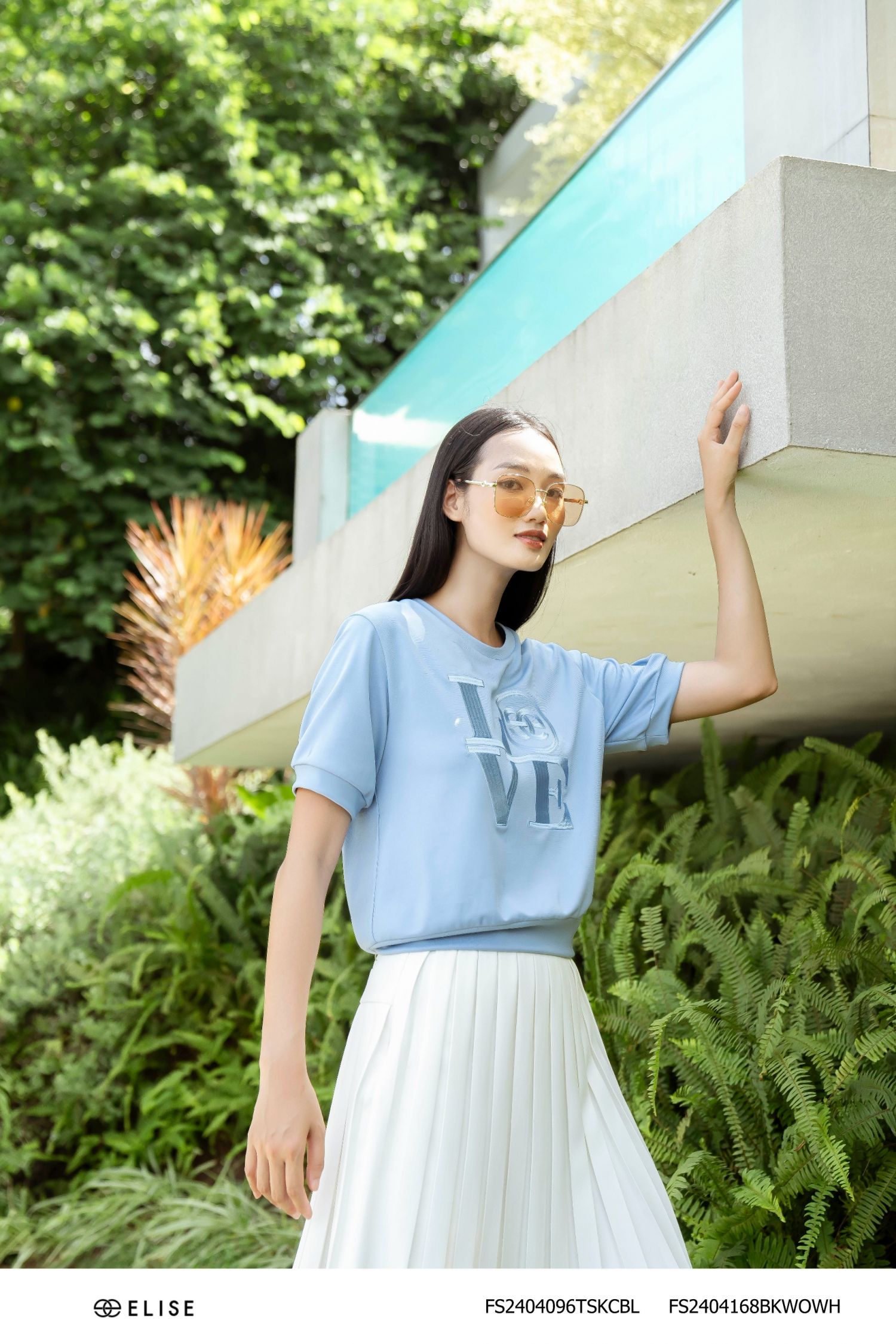 JUPE TRẮNG DẬP LY BỔ CƠI TÚI SAU
