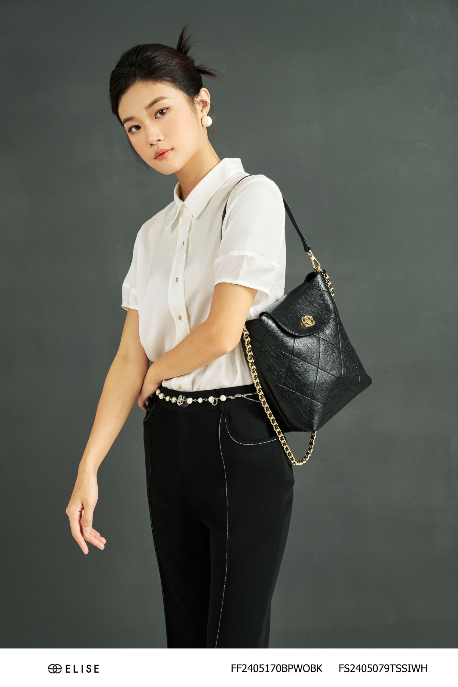 SM LỤA NHĂN TRẮNG TAY LỒNG ĐÈN