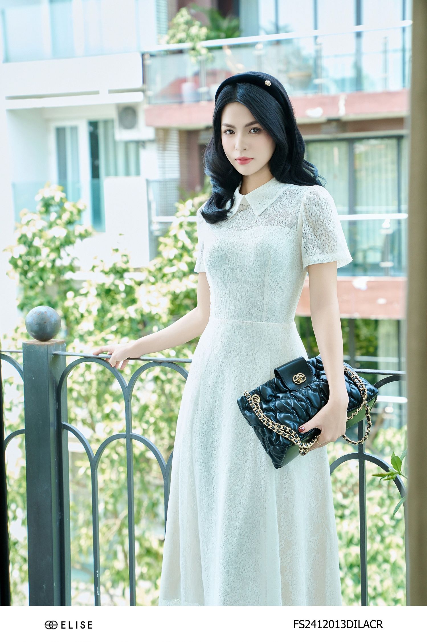 ĐẦM REN HOA HT KEM CỔ ĐỨC