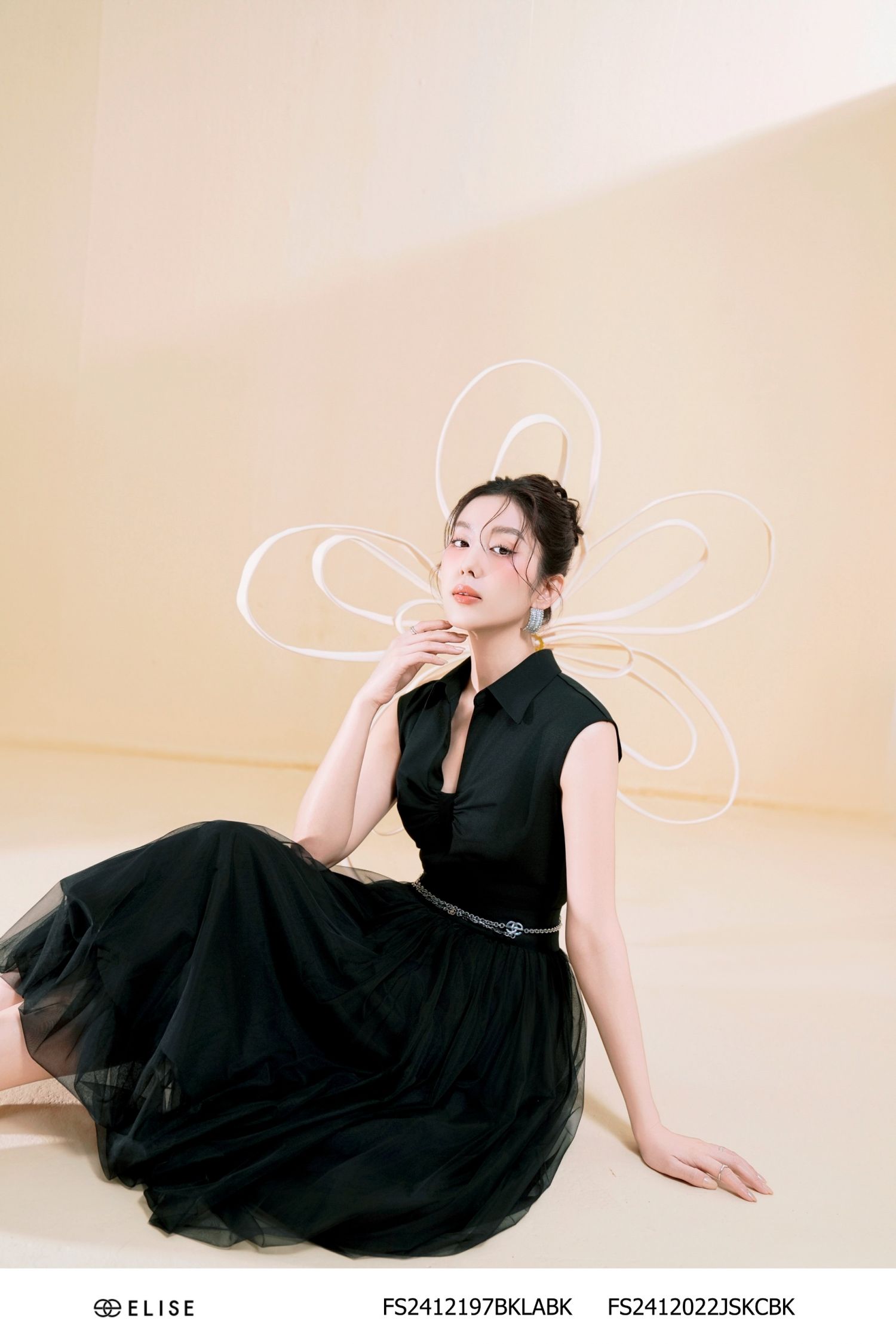 JUMPSUIT ĐEN NHÚN NGỰC