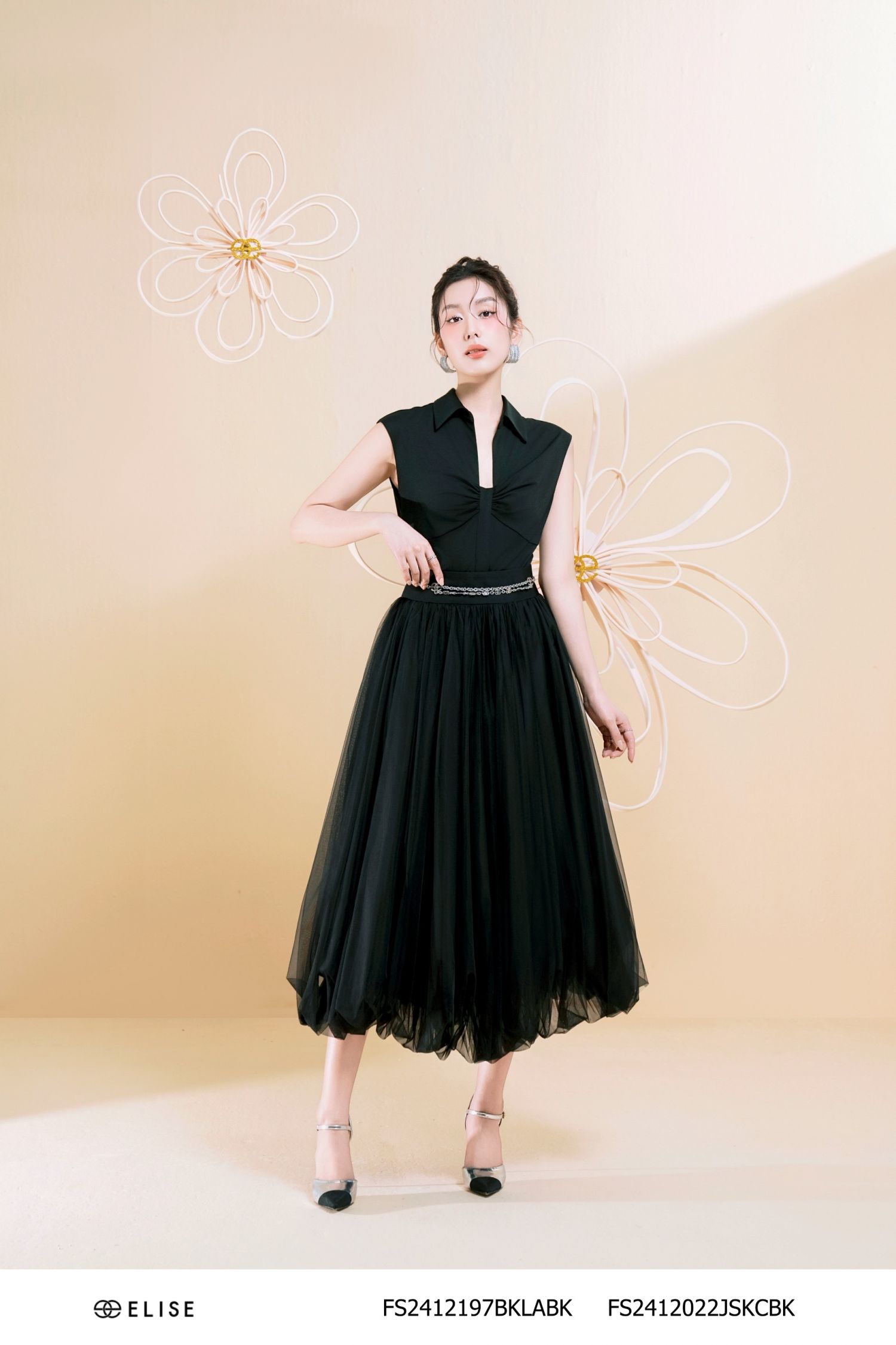 JUMPSUIT ĐEN NHÚN NGỰC