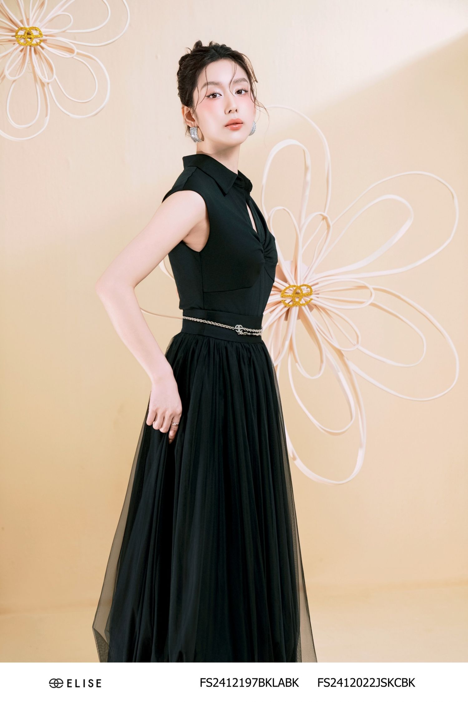 JUMPSUIT ĐEN NHÚN NGỰC