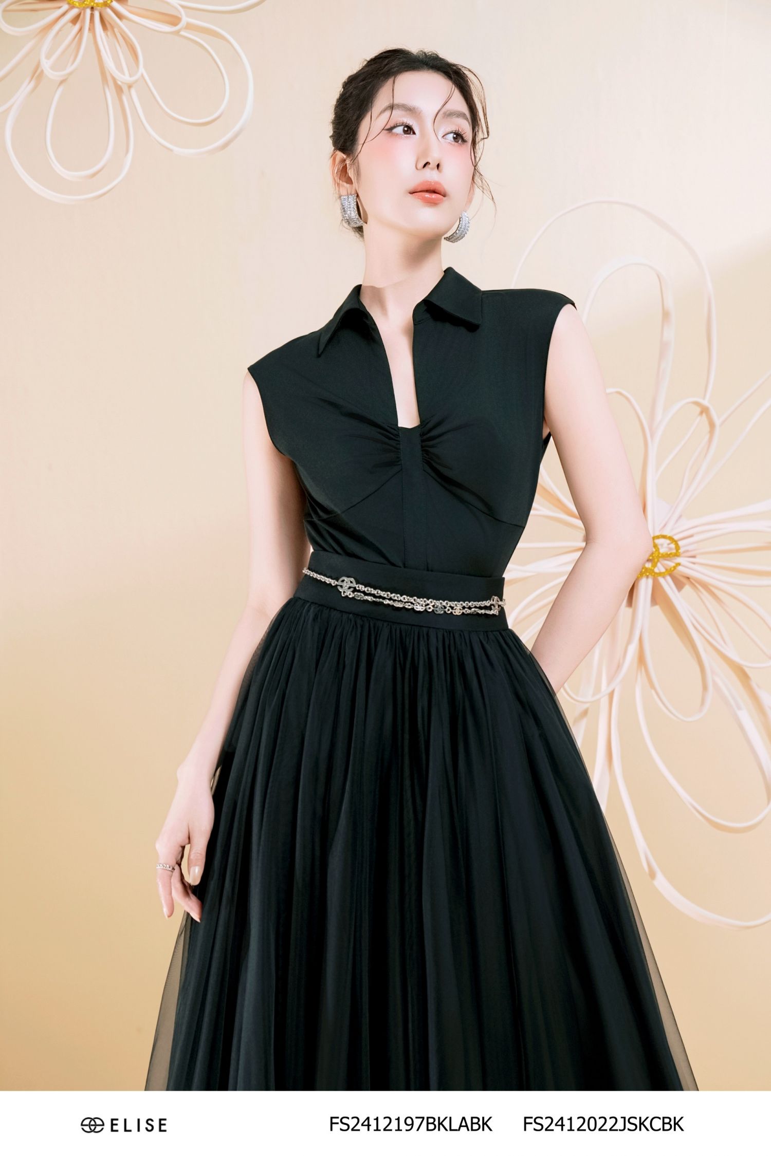 JUMPSUIT ĐEN NHÚN NGỰC