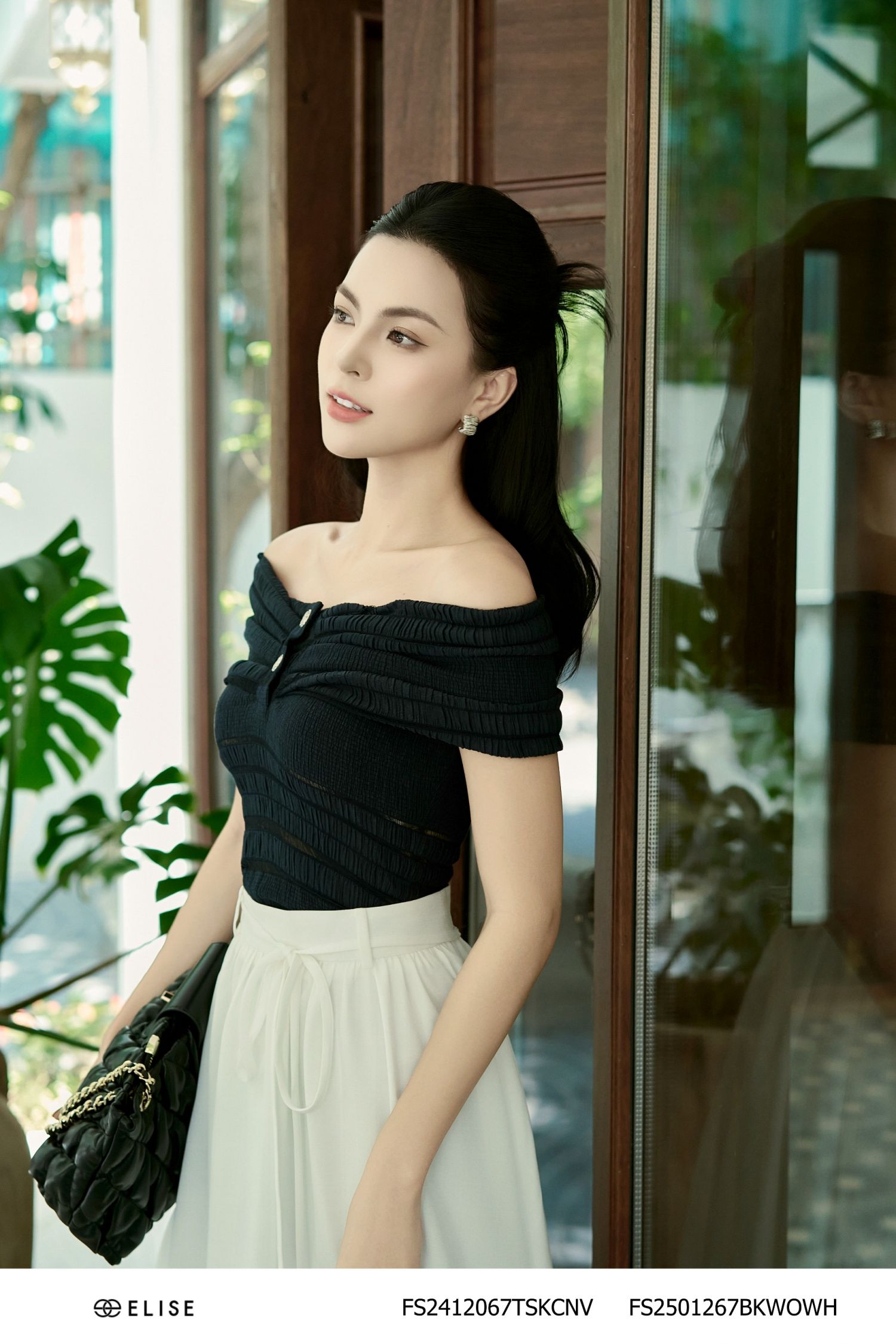 ÁO THUN LEN CHUN TÍM THAN TRỄ VAI