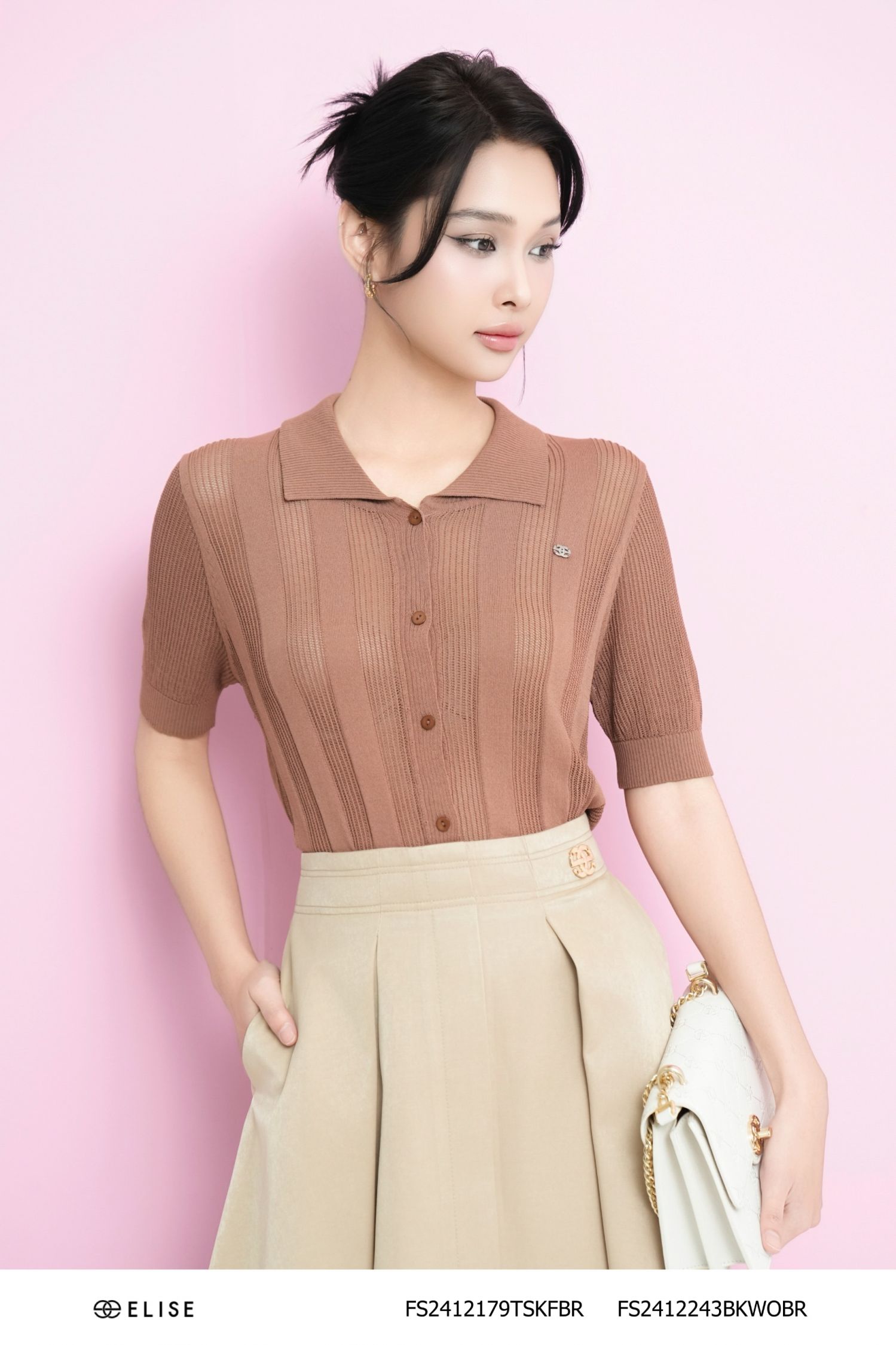 ÁO MONGTOGHI NÂU MỞ KHUY