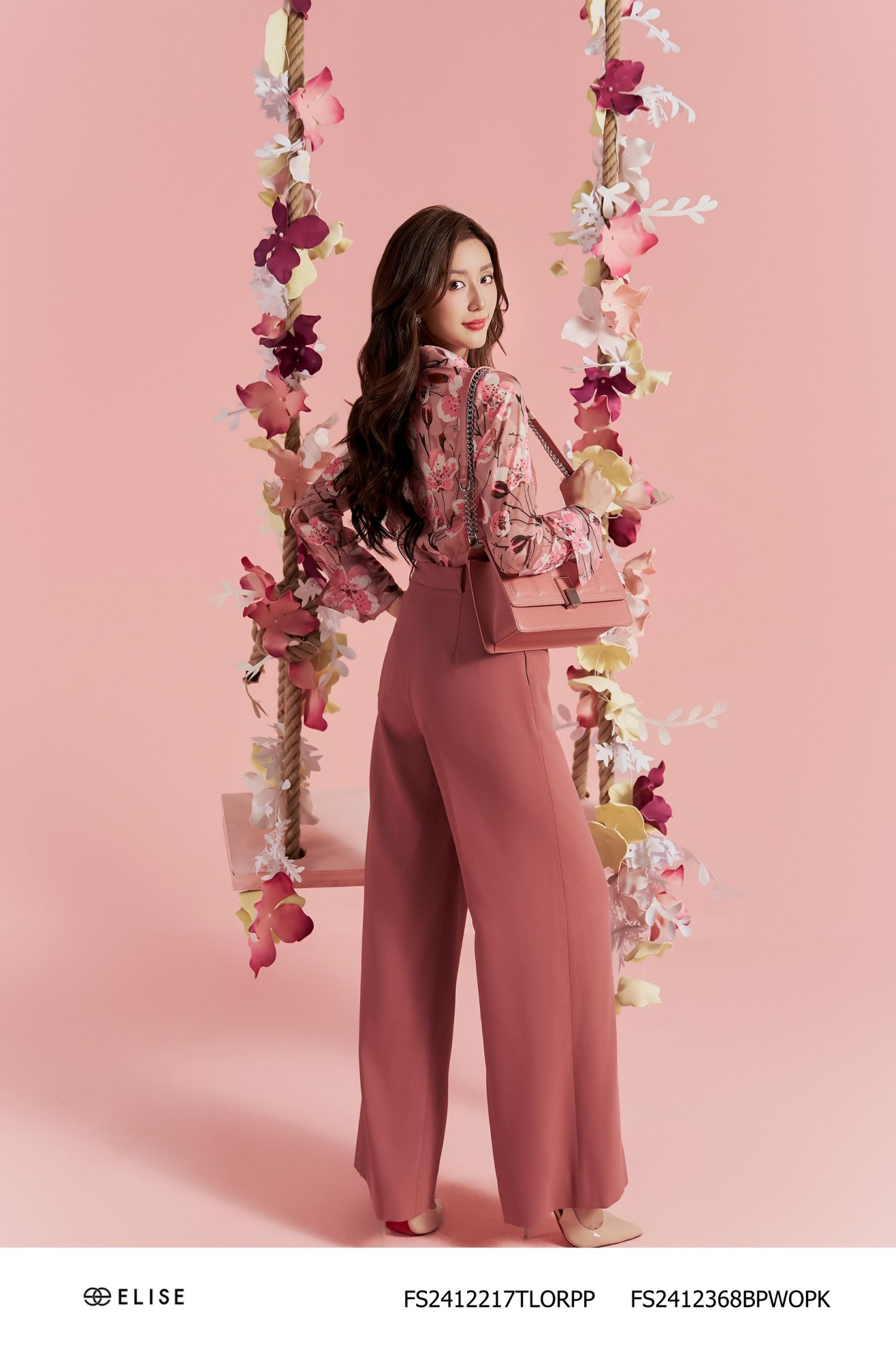 SM TƠ HỒNG ĐỖ HOA ĐÀO TAY LẬT