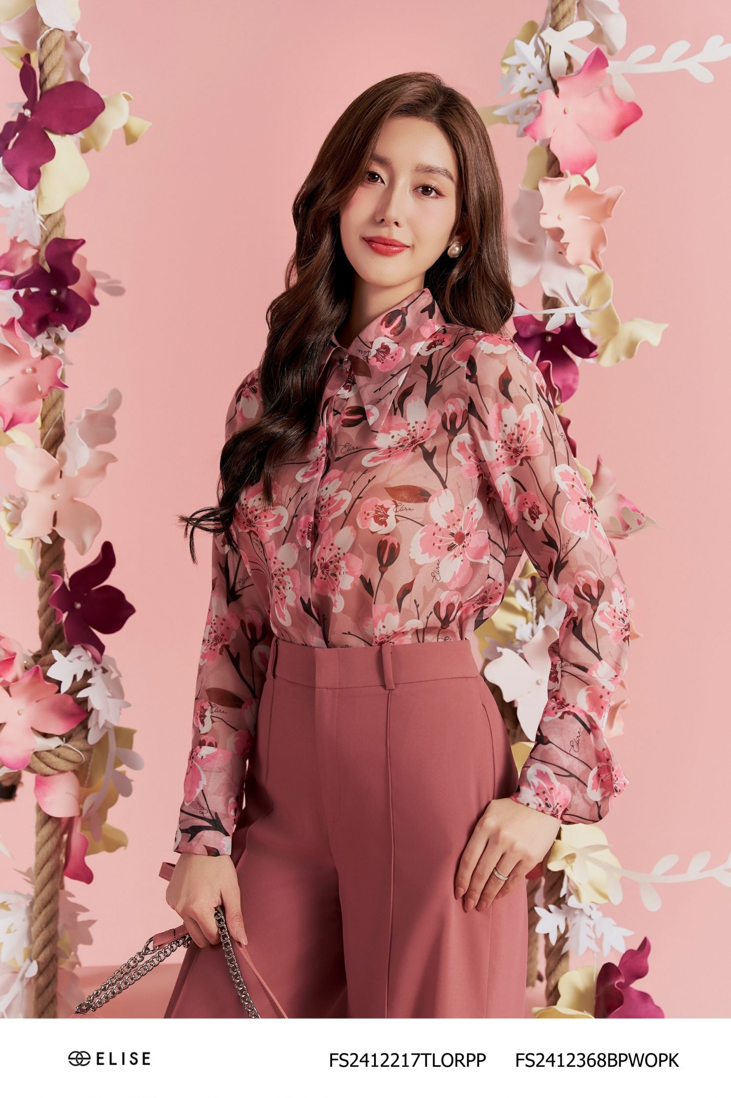 SM TƠ HỒNG ĐỖ HOA ĐÀO TAY LẬT