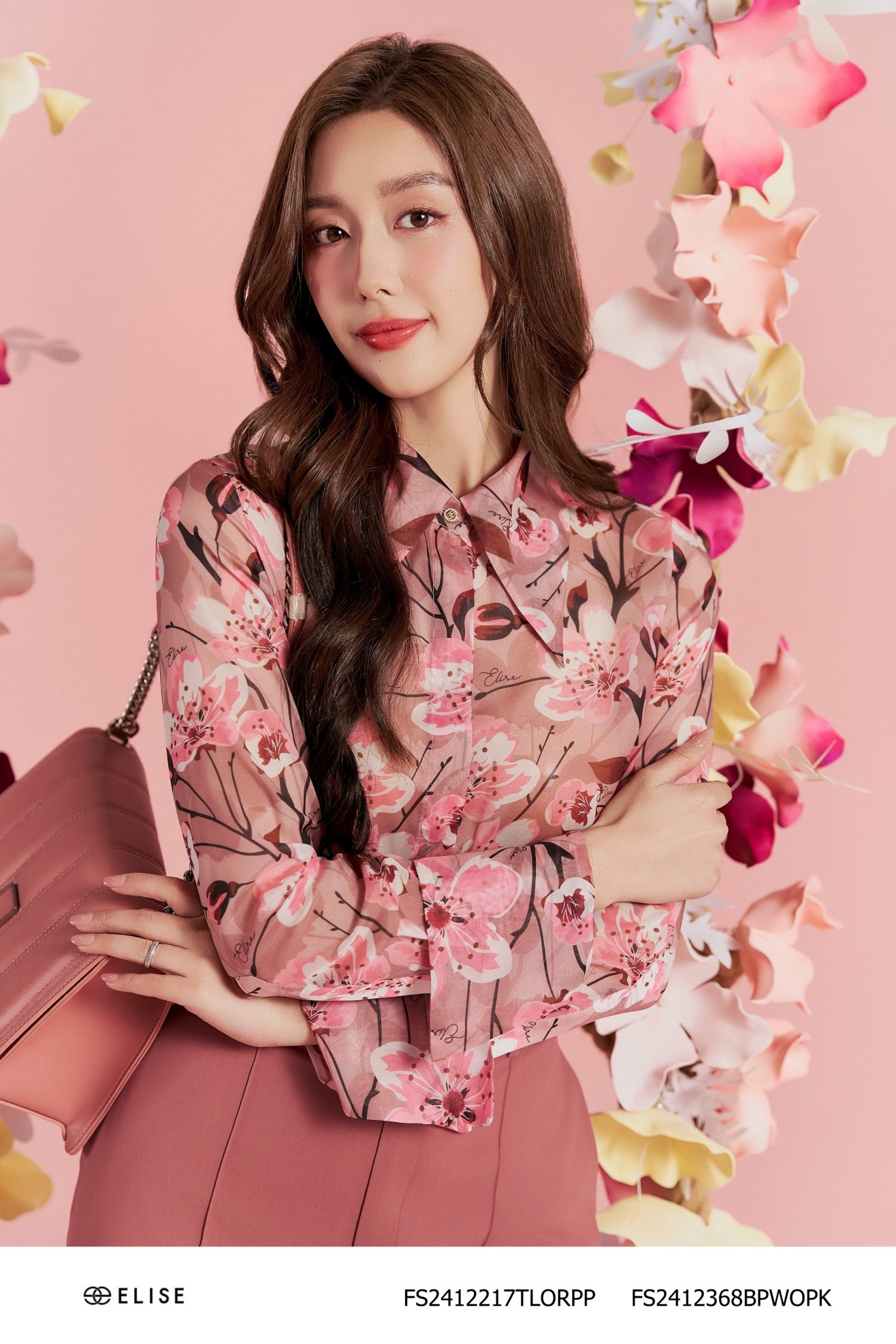 SM TƠ HỒNG ĐỖ HOA ĐÀO TAY LẬT