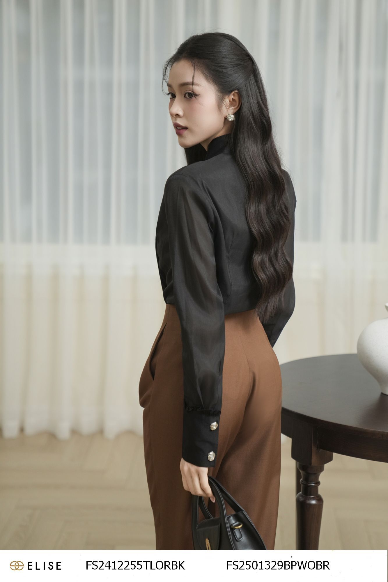 SM TƠ ĐEN PHỐI LỤA DẬP LY NGỰC