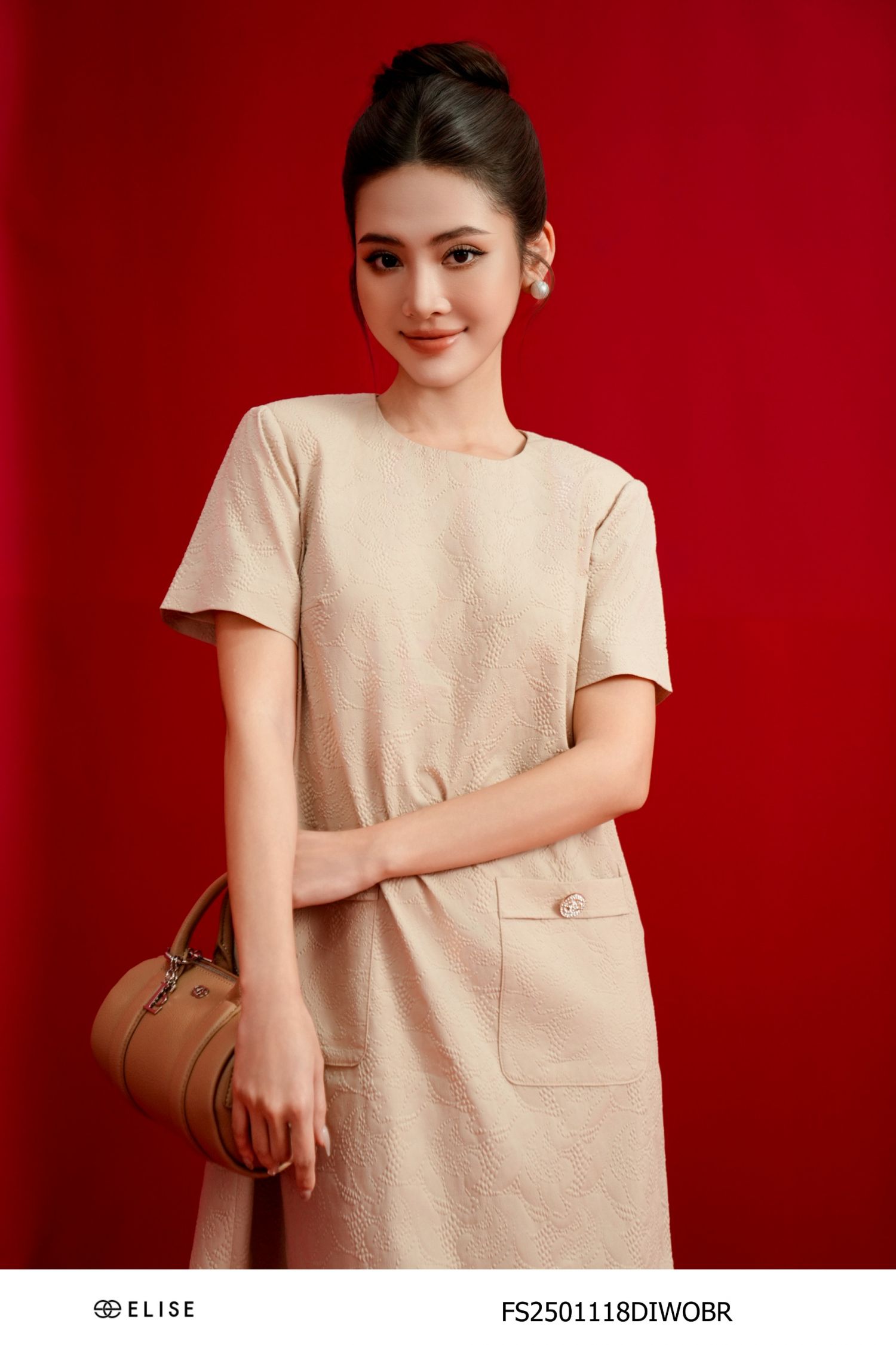 ĐẦM SUÔNG XỐP HT NÂU BE