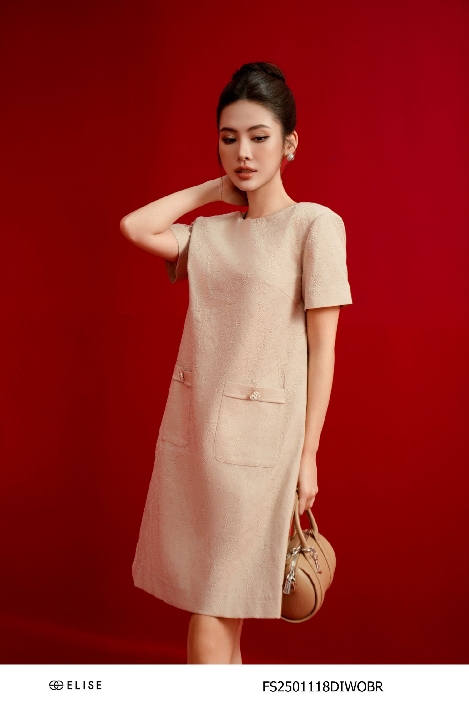 ĐẦM SUÔNG XỐP HT NÂU BE