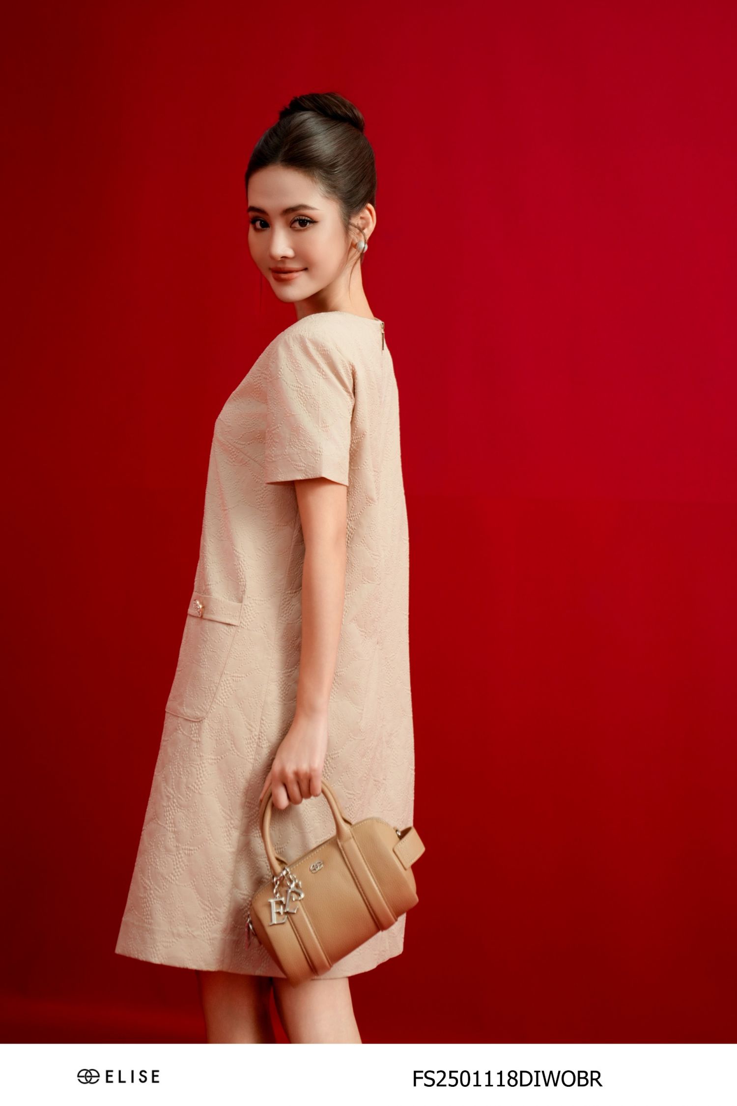 ĐẦM SUÔNG XỐP HT NÂU BE