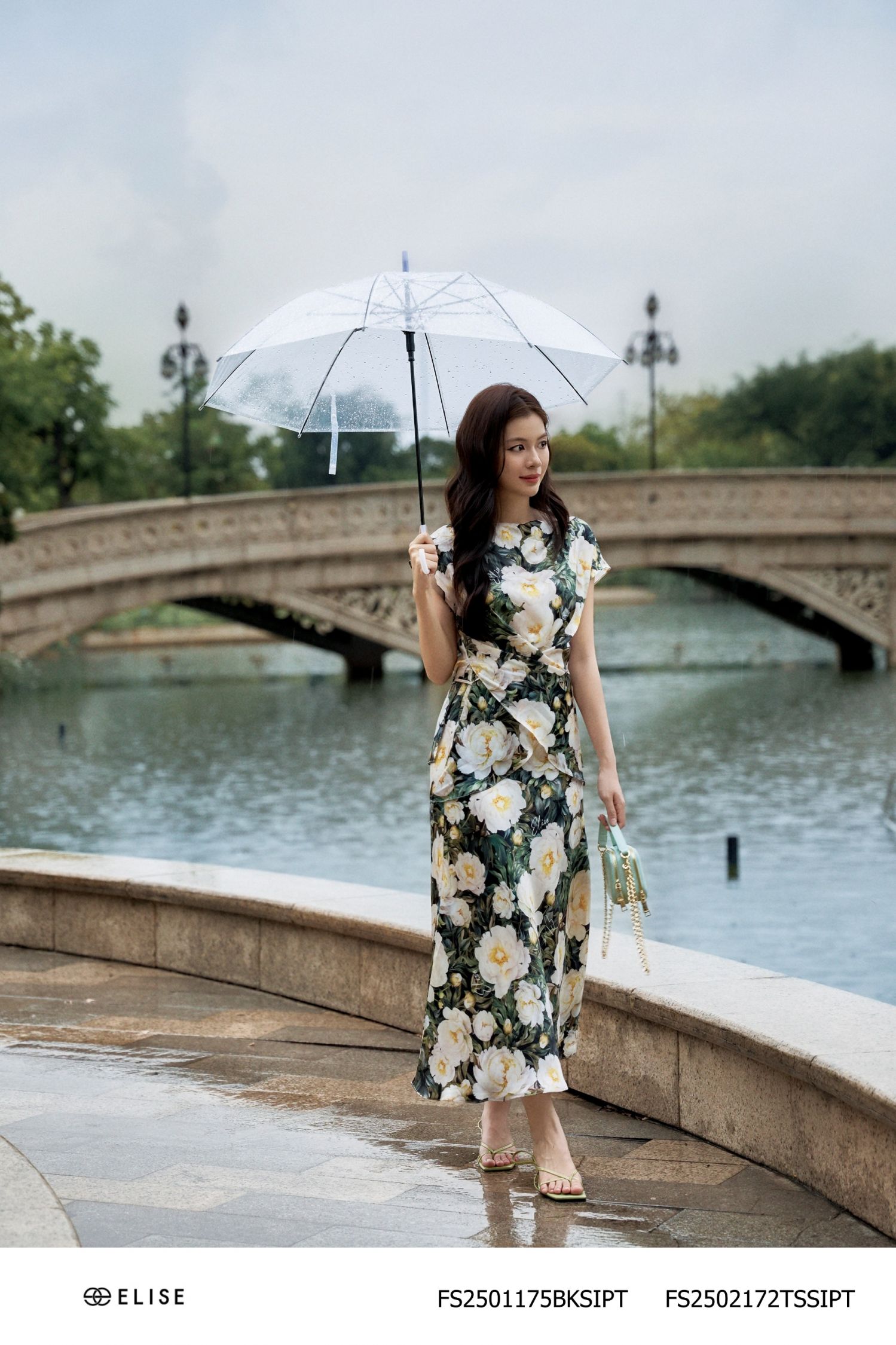 CV LỤA XANH HOA TRẮNG