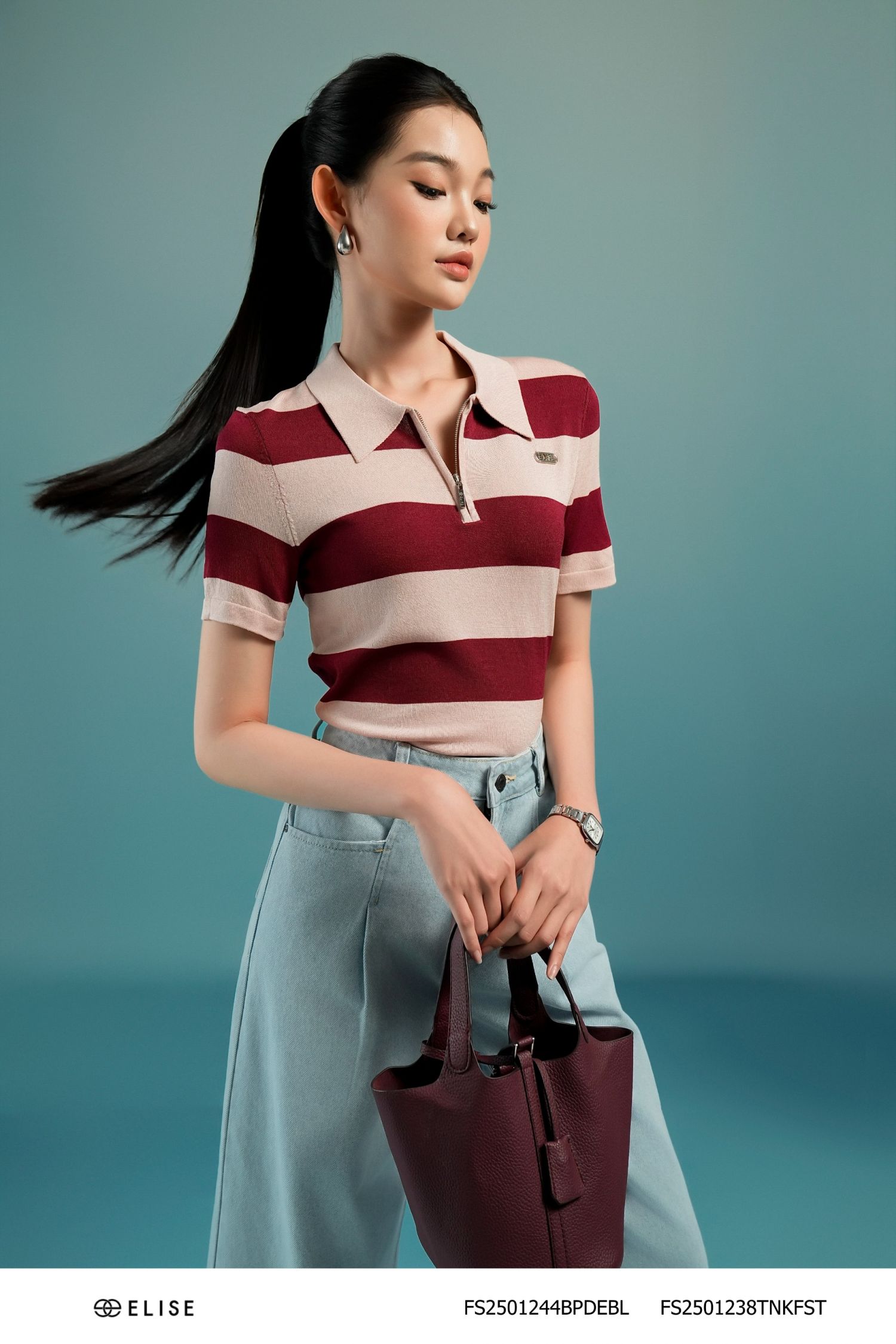 ÁO MONGTOGHI POLO KẺ NGANG