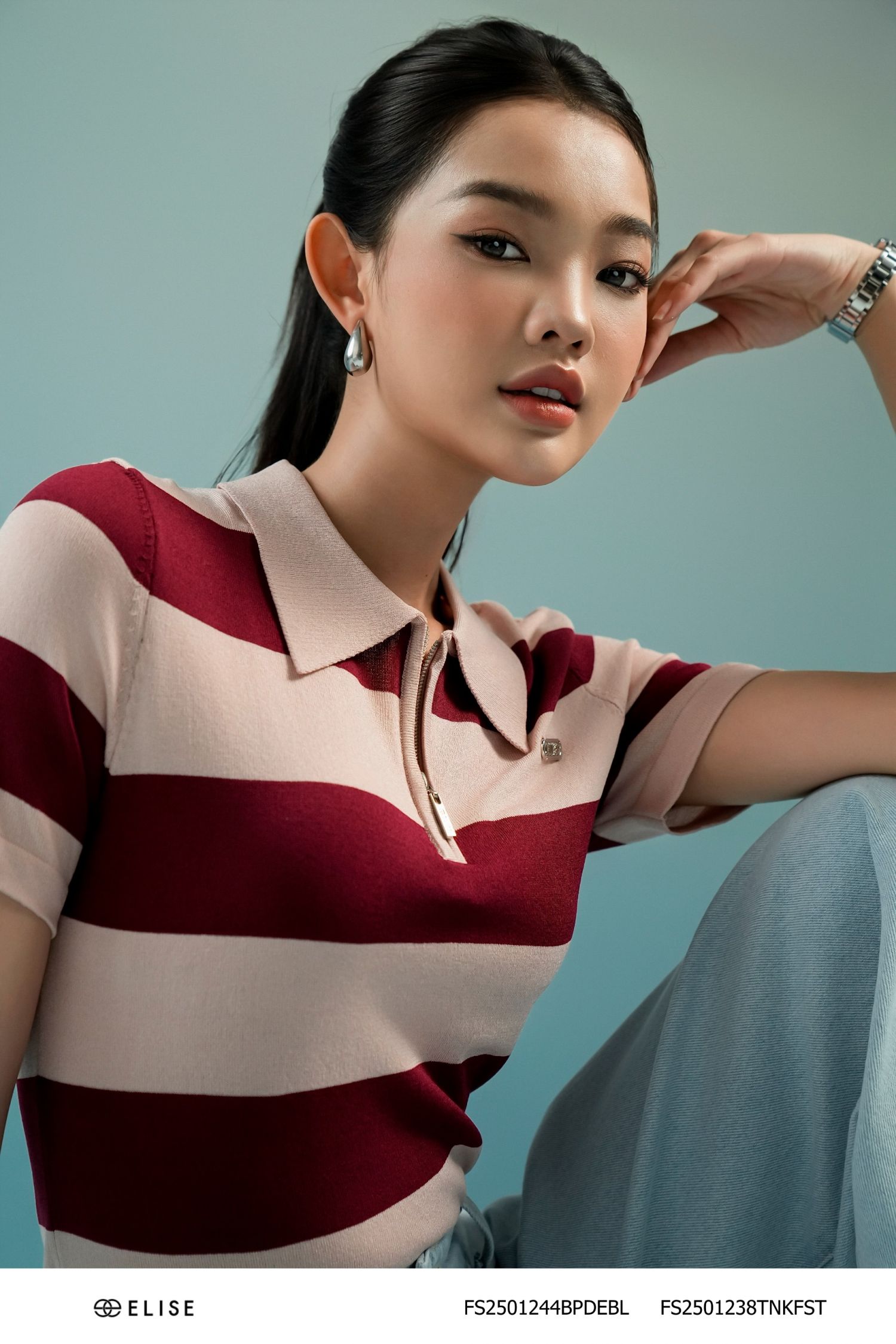 ÁO MONGTOGHI POLO KẺ NGANG