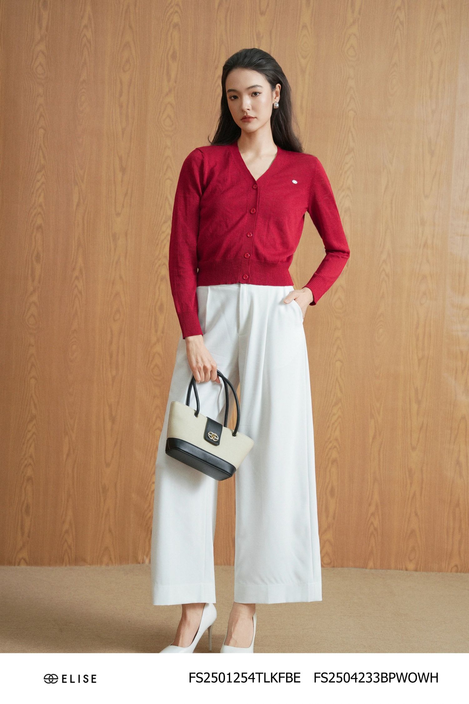 ÁO MONGTOGHI ĐỎ CỔ TIM MỎ KHUY