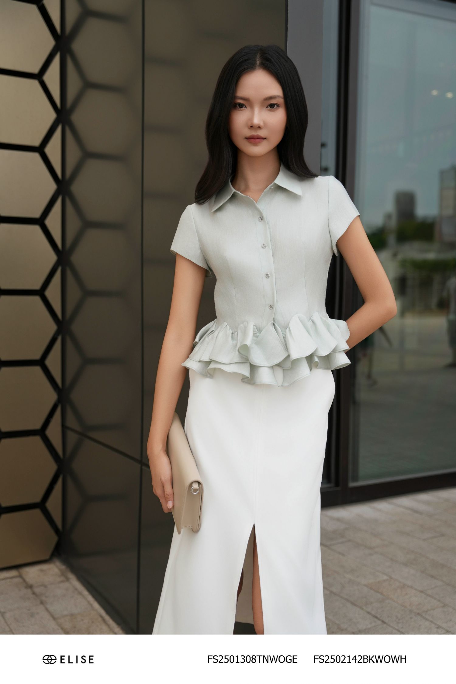SM TAFTA LỤA XANH BẠC HÀ BÈO SÓNG GẤU