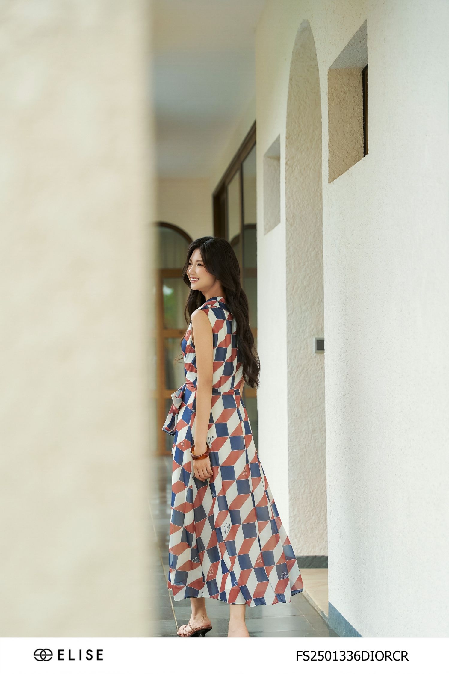 ĐẦM TƠ KEM HT RUBIC BUỘC DÂY EO