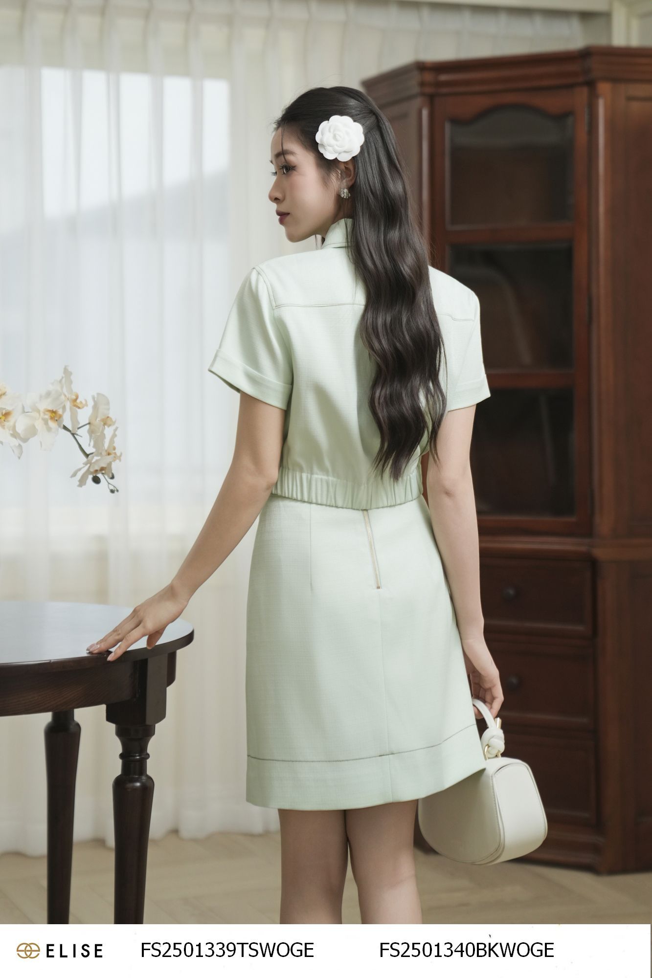 JUPE XANH BẠC HÀ DIỄU CHỈ