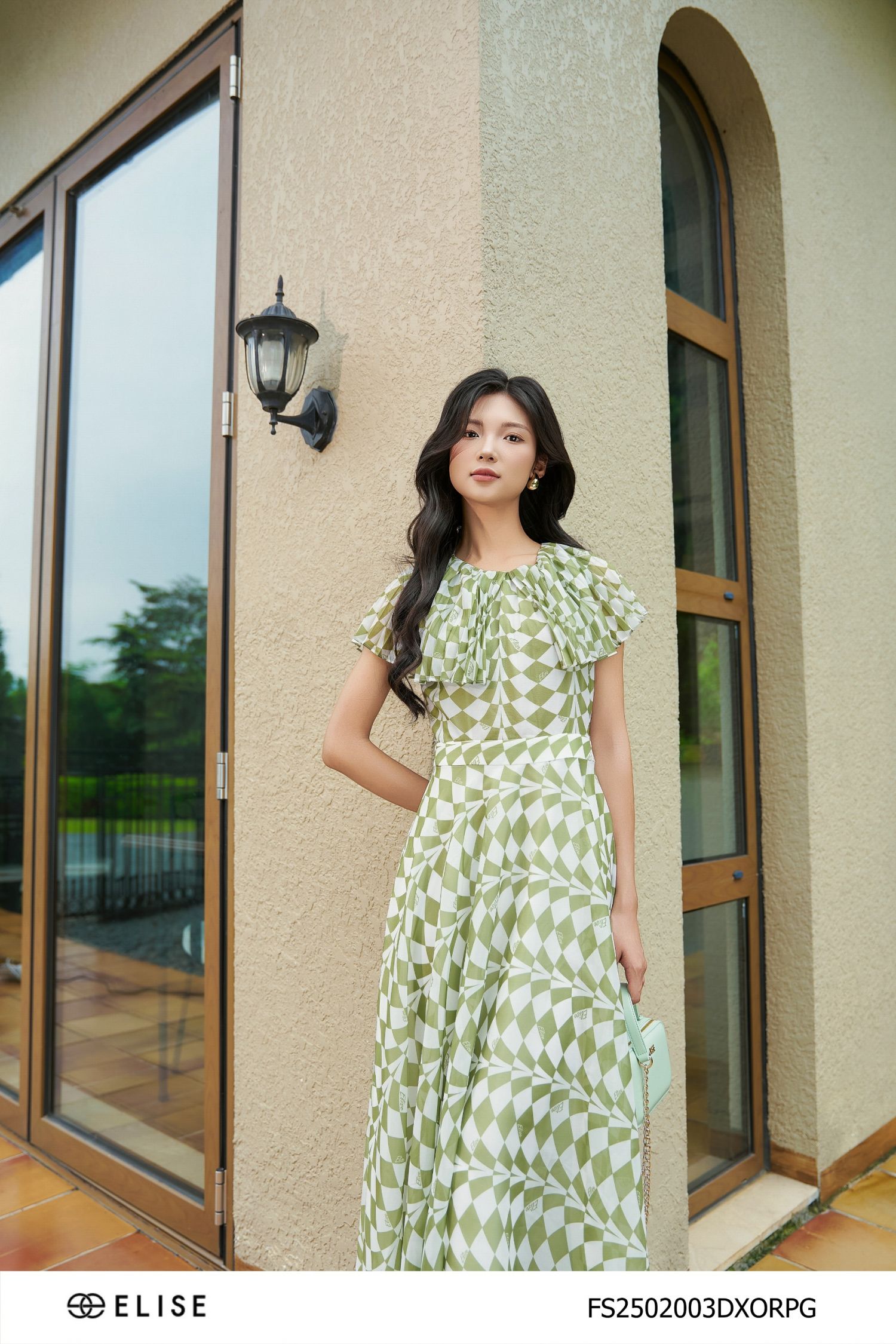 ĐẦM TƠ HT XANH TRẮNG CỔ DẬP LY