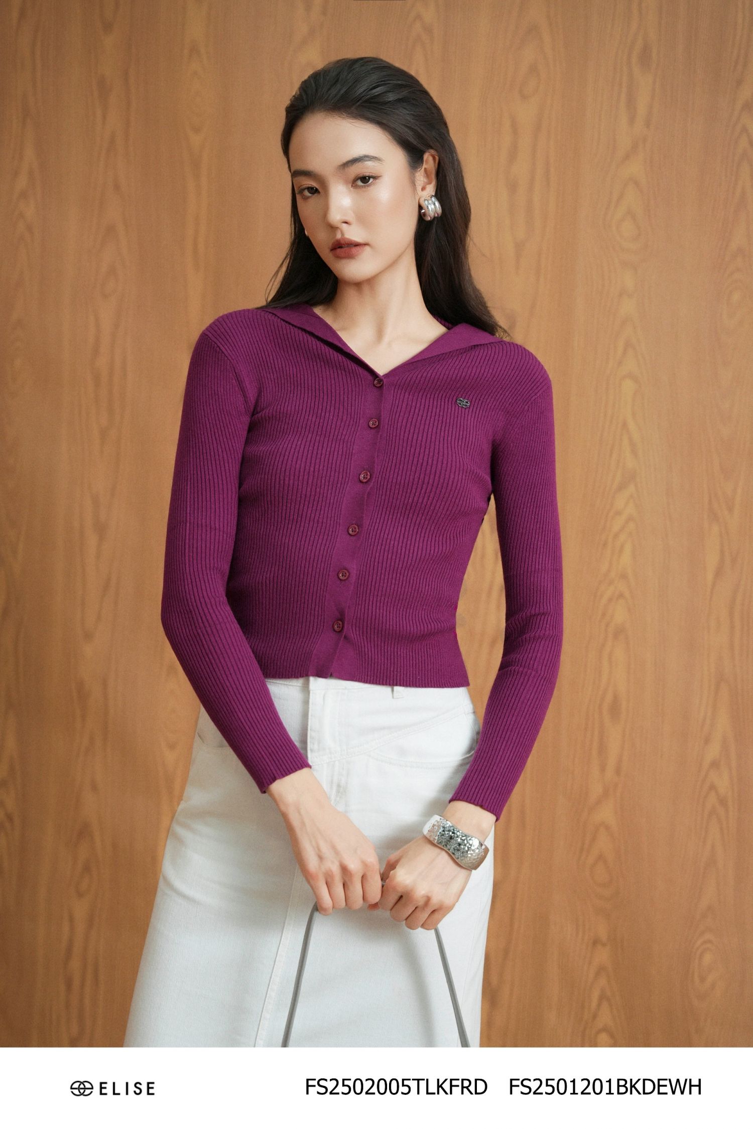 ÁO MONGTOGHI TÍM MỞ KHUY