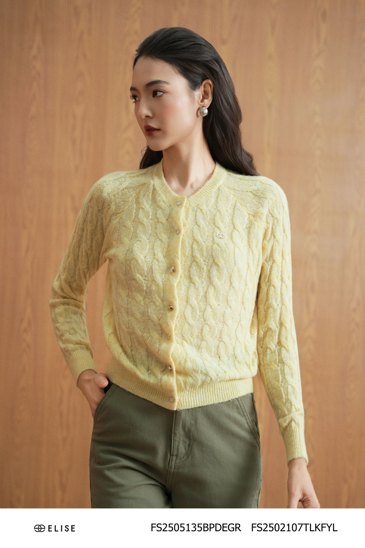 ÁO MONGTOGHI VÀNG DỆT XOẮN THỪNG