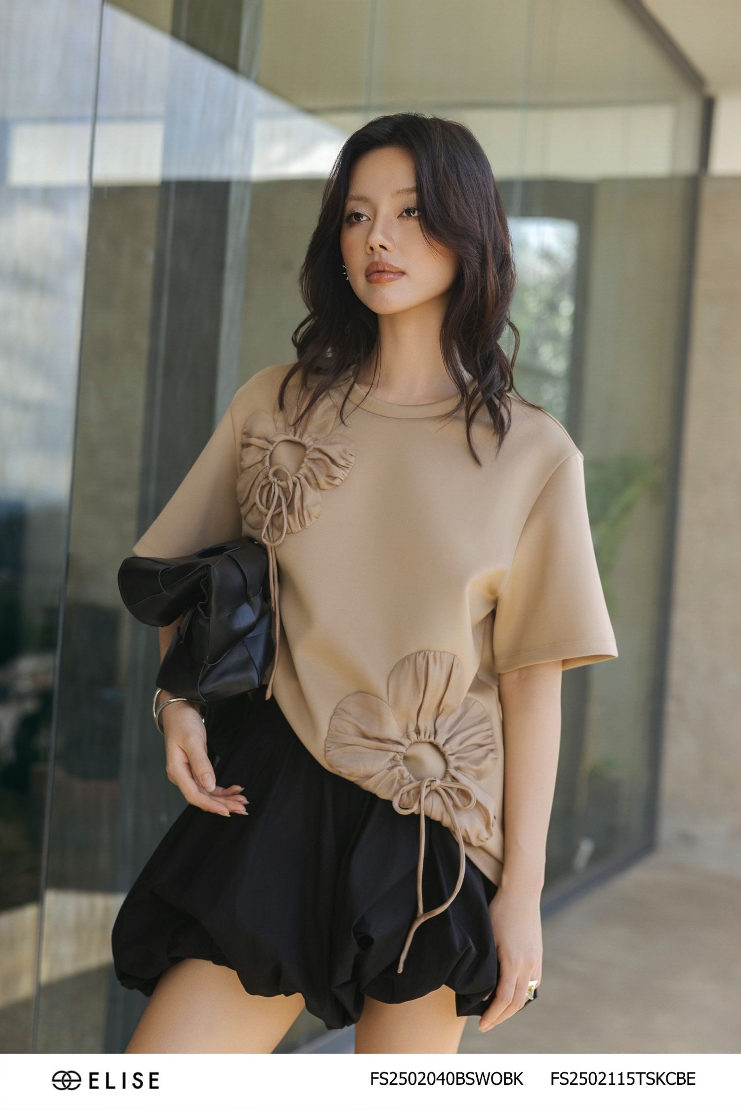 ÁO UMI BE PHỐI HOA TƠ