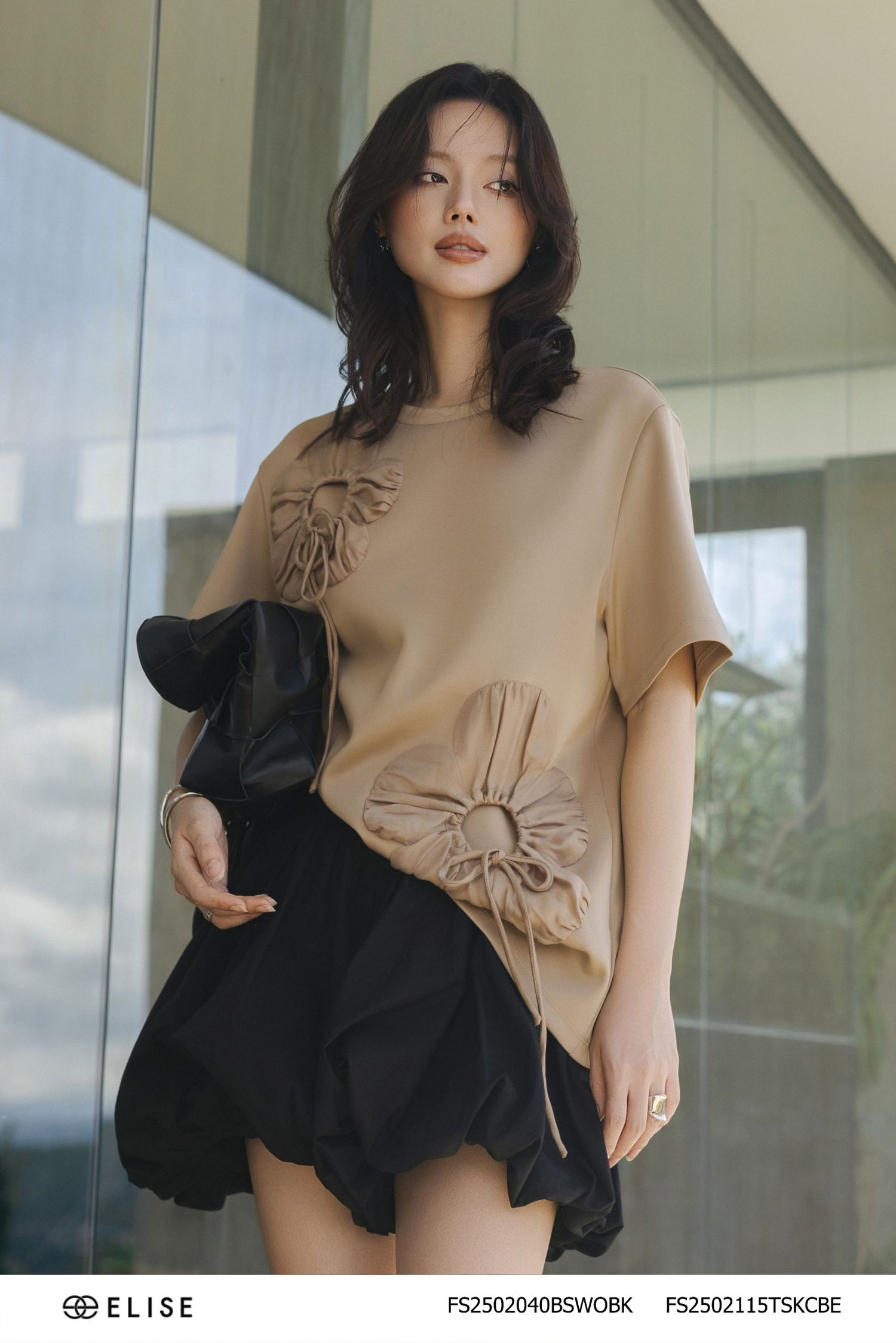 ÁO UMI BE PHỐI HOA TƠ
