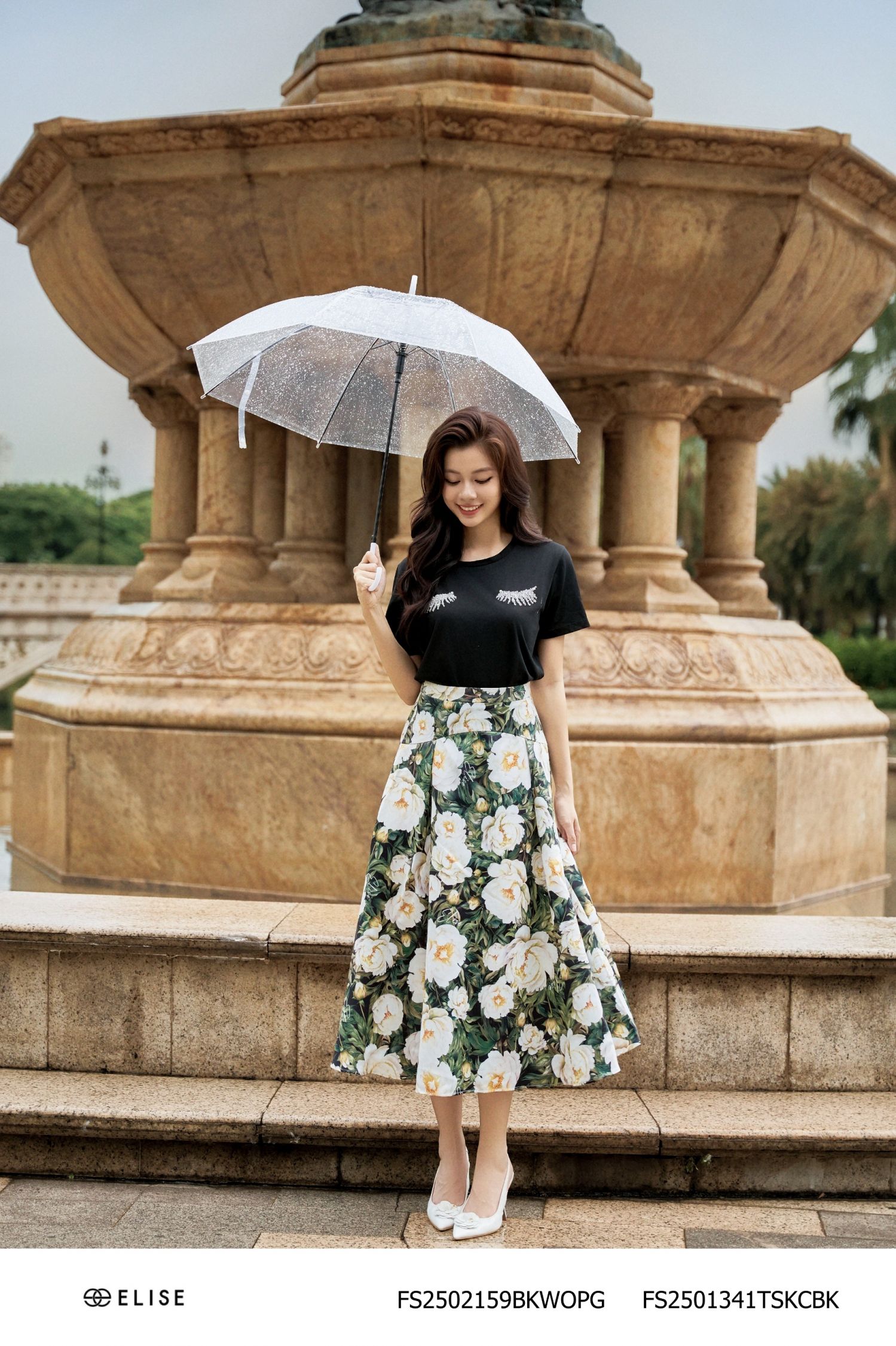 CV TAFTA XANH HOA TRẮNG BỔ CÚP XẾP LY