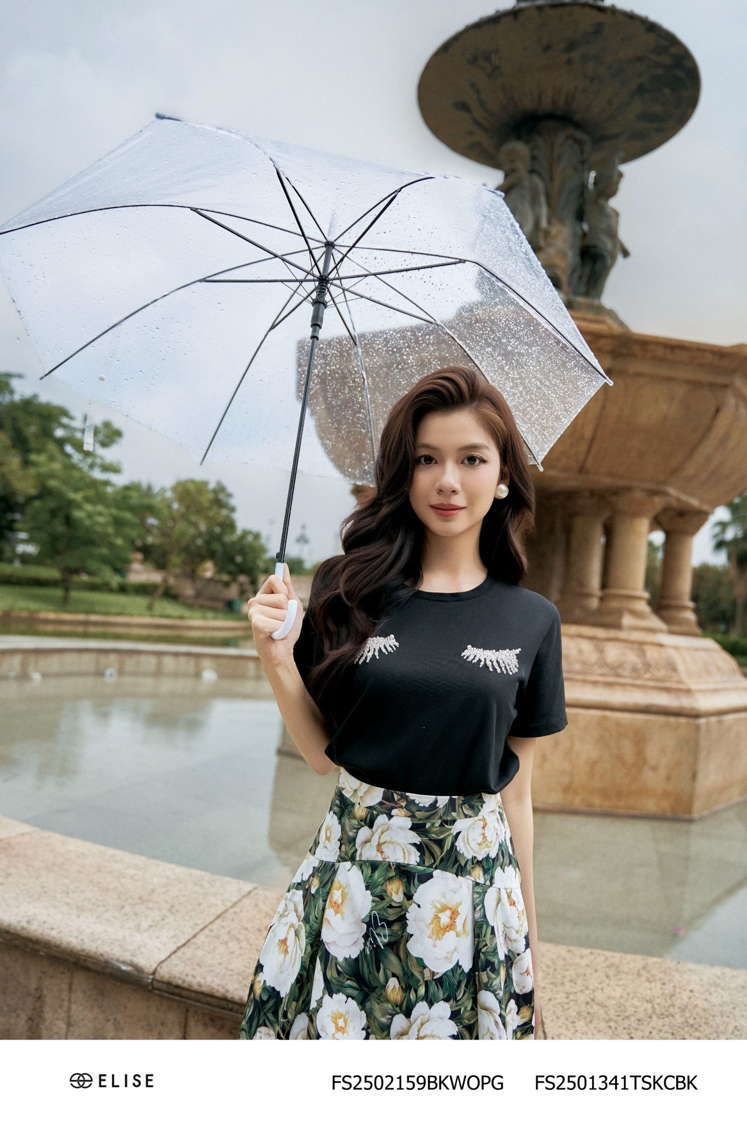 CV TAFTA XANH HOA TRẮNG BỔ CÚP XẾP LY