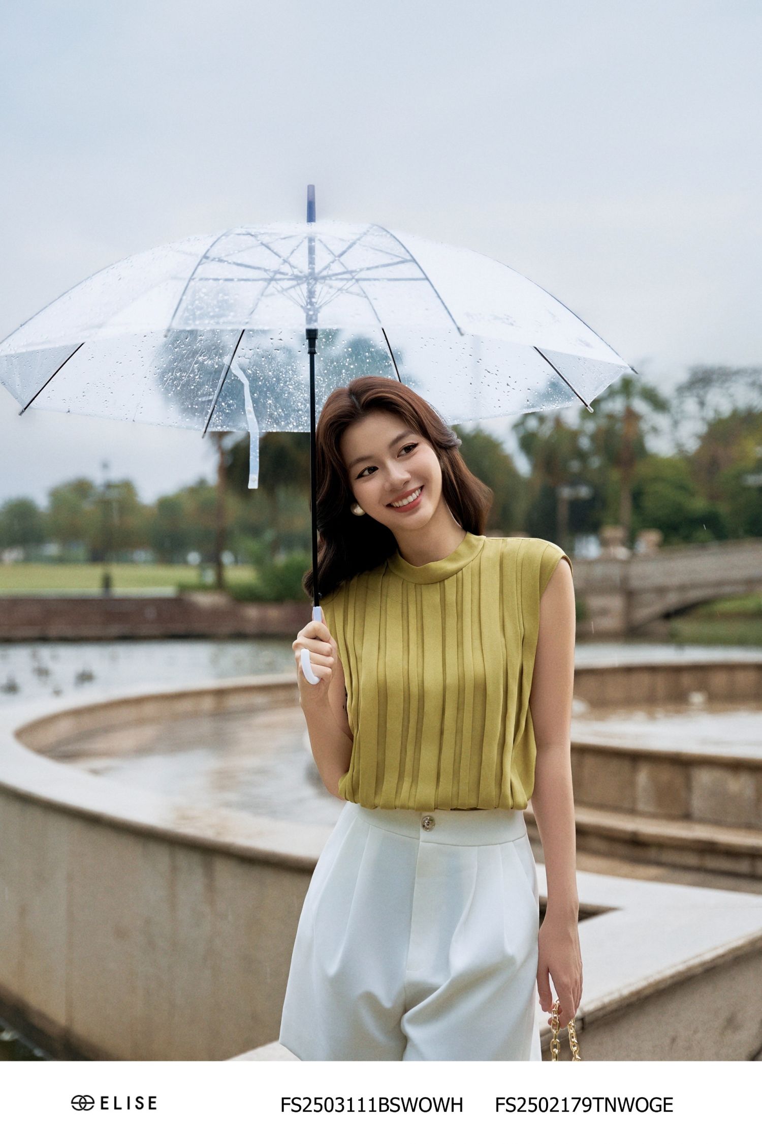 ÁO SẠN CÁT XANH CỐM DẬP LY TRƯỚC