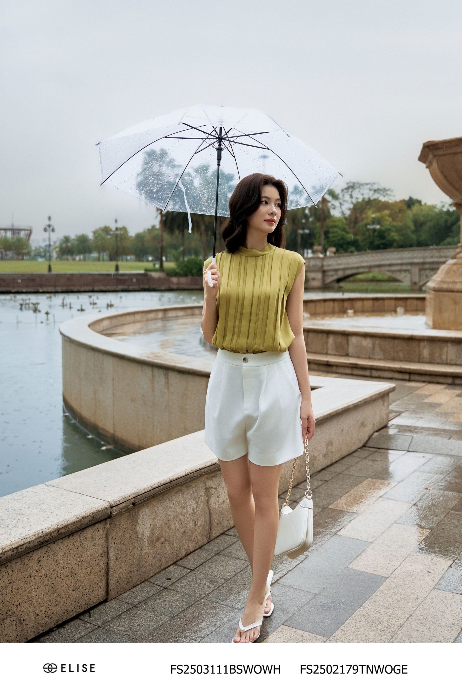 ÁO SẠN CÁT XANH CỐM DẬP LY TRƯỚC