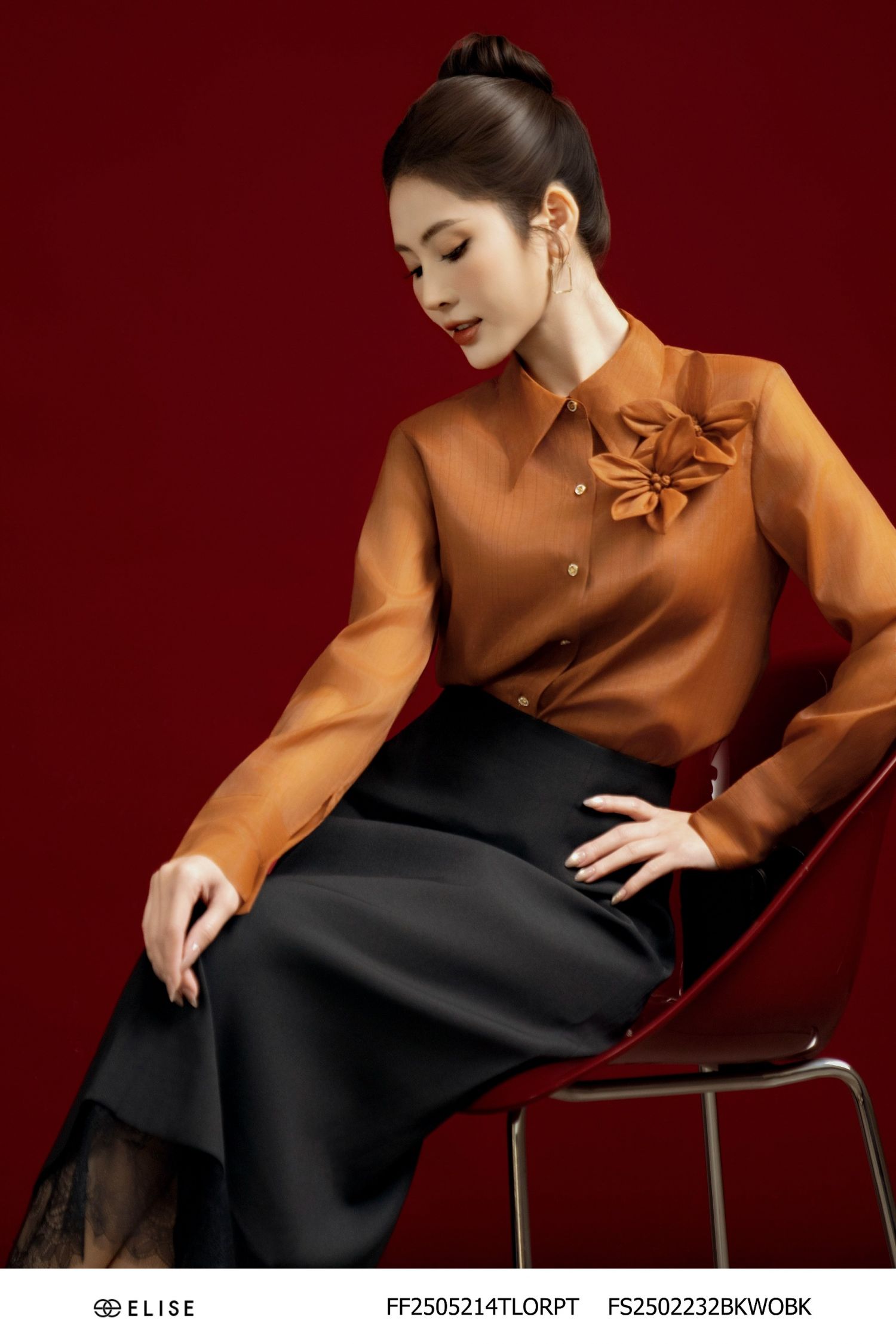 JUPE ĐEN PHỐI REN