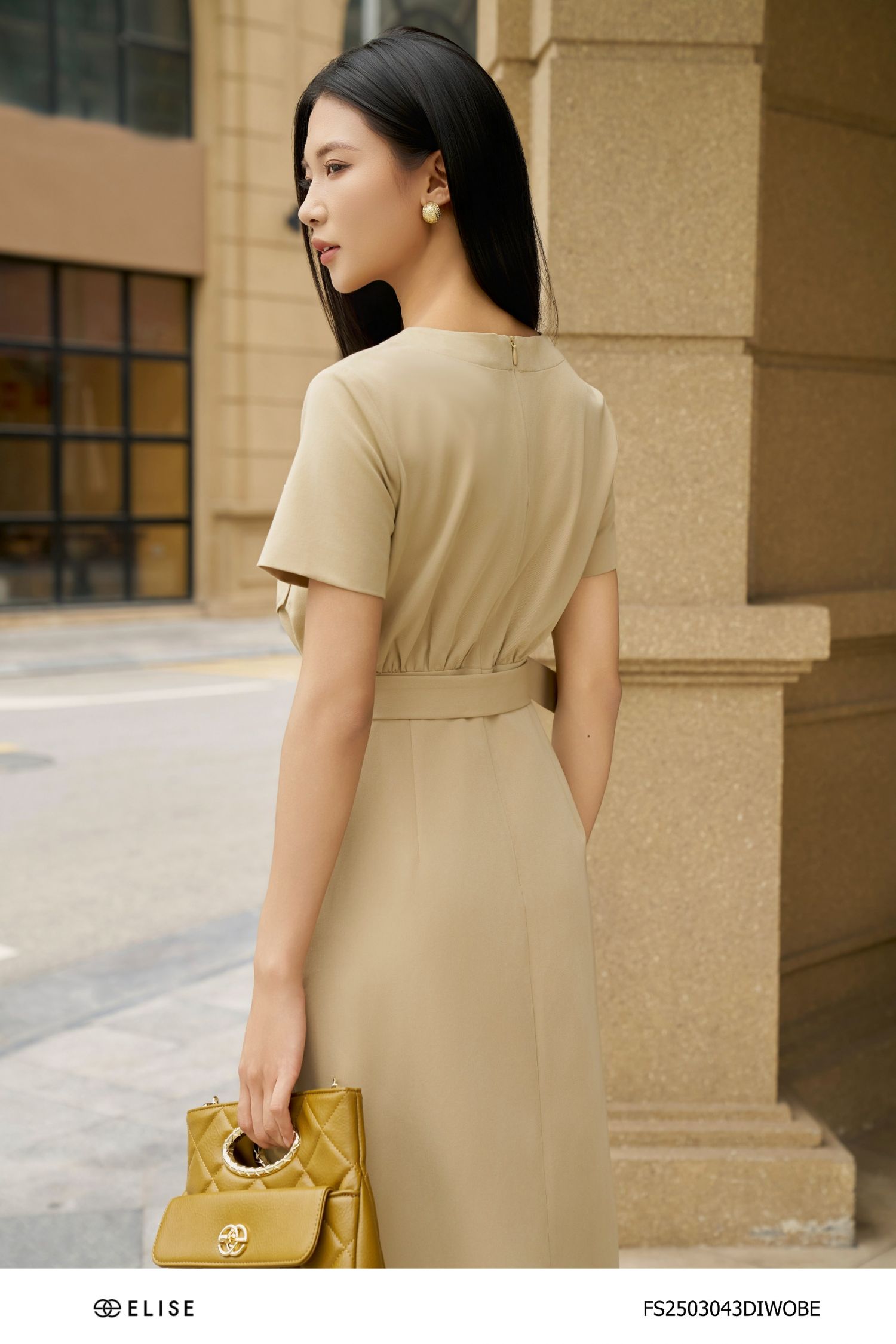 ĐẦM BE TÚI NGỰC ĐAI EO