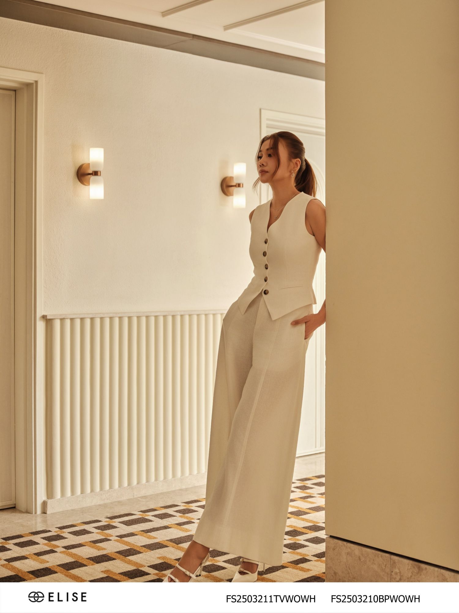 GILE LINEN TRẮNG BỔ CƠI TÚI