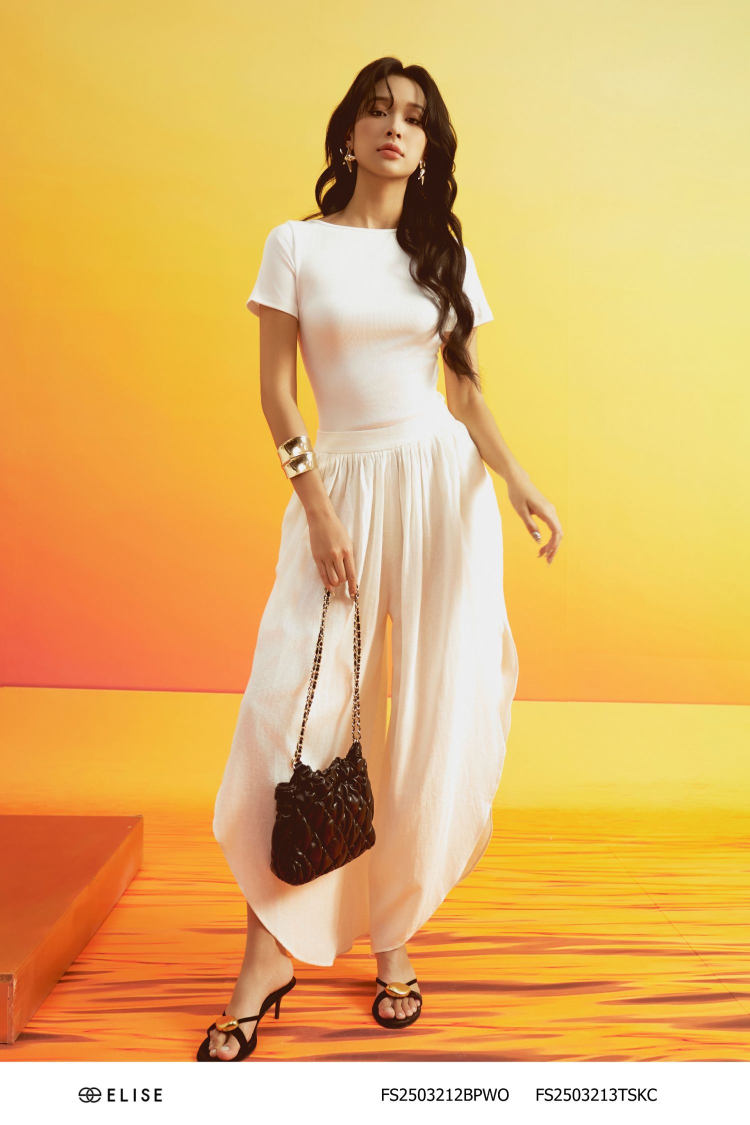 QUẦN LINEN TRẮNG XẺ TÀ SƯỜN