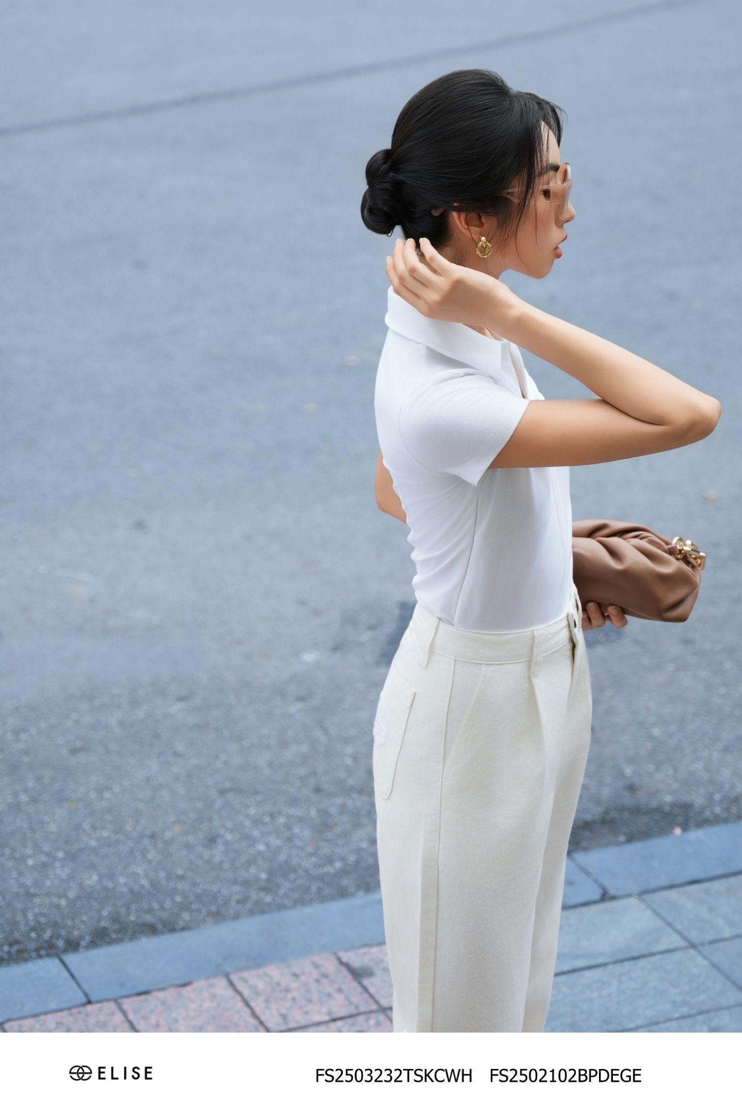 JUMPSUIT THUN TRẮNG NHÚN NGỰC