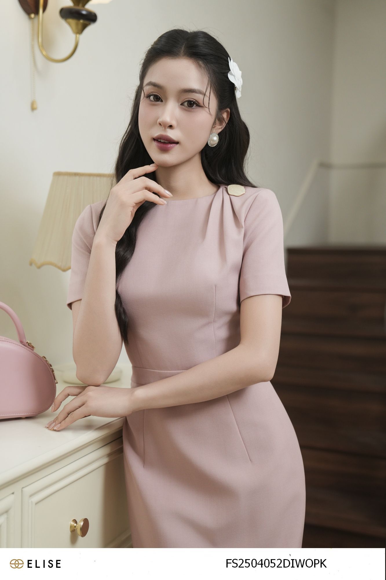 ĐẦM HỒNG TÔM XẾP LY VAI