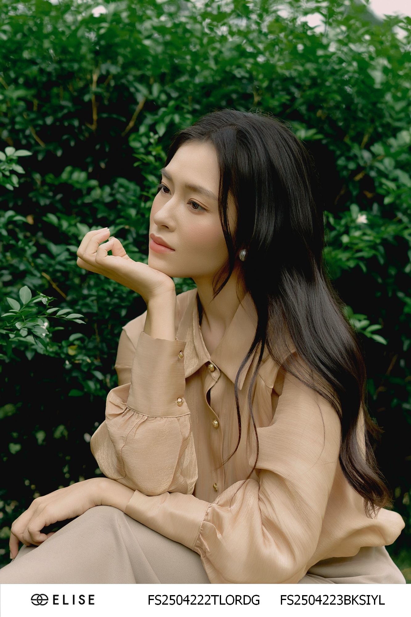 CV LỤA DÀI GHI VÀNG