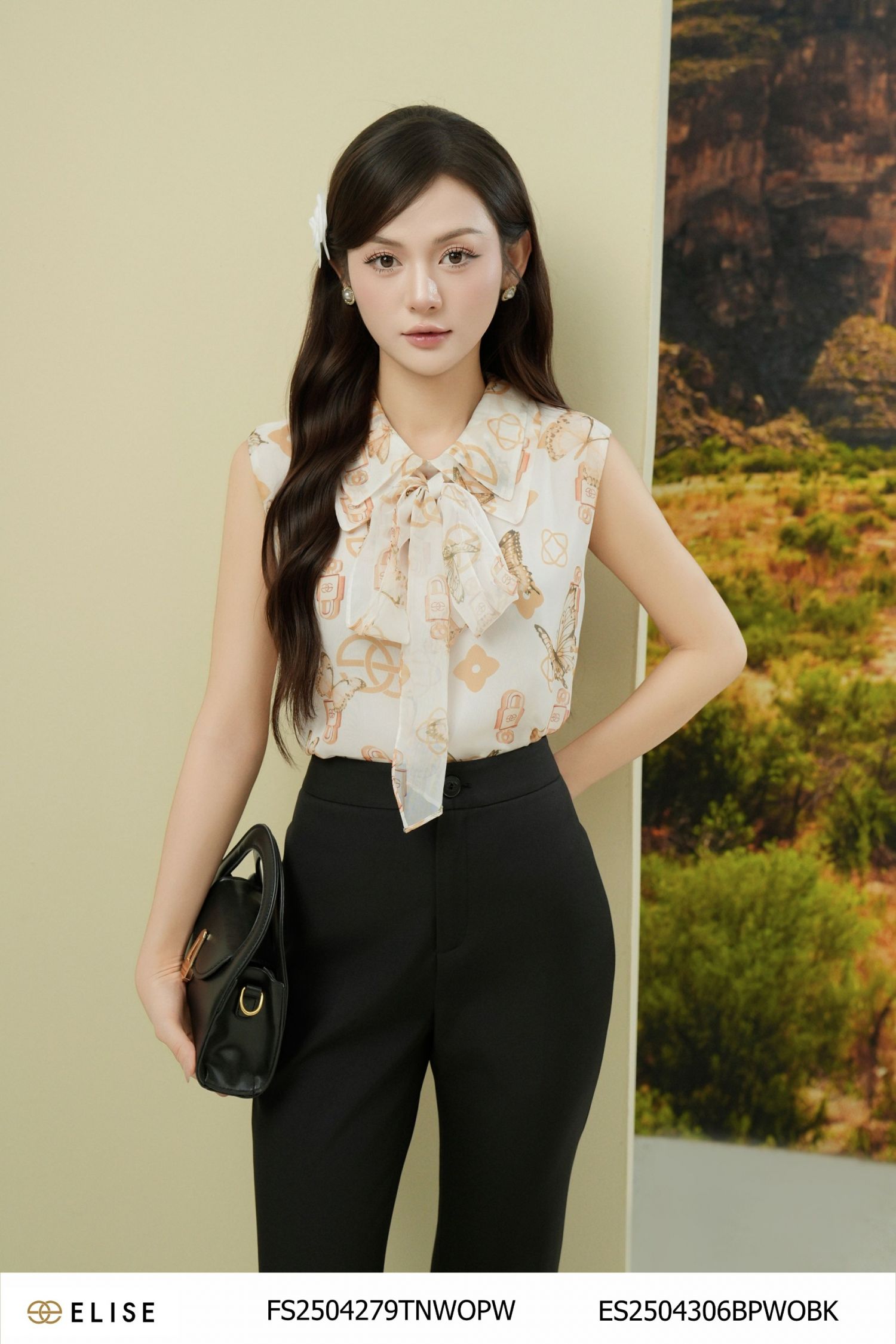 QUẦN TUYTSY ĐEN ỐNG VẨY