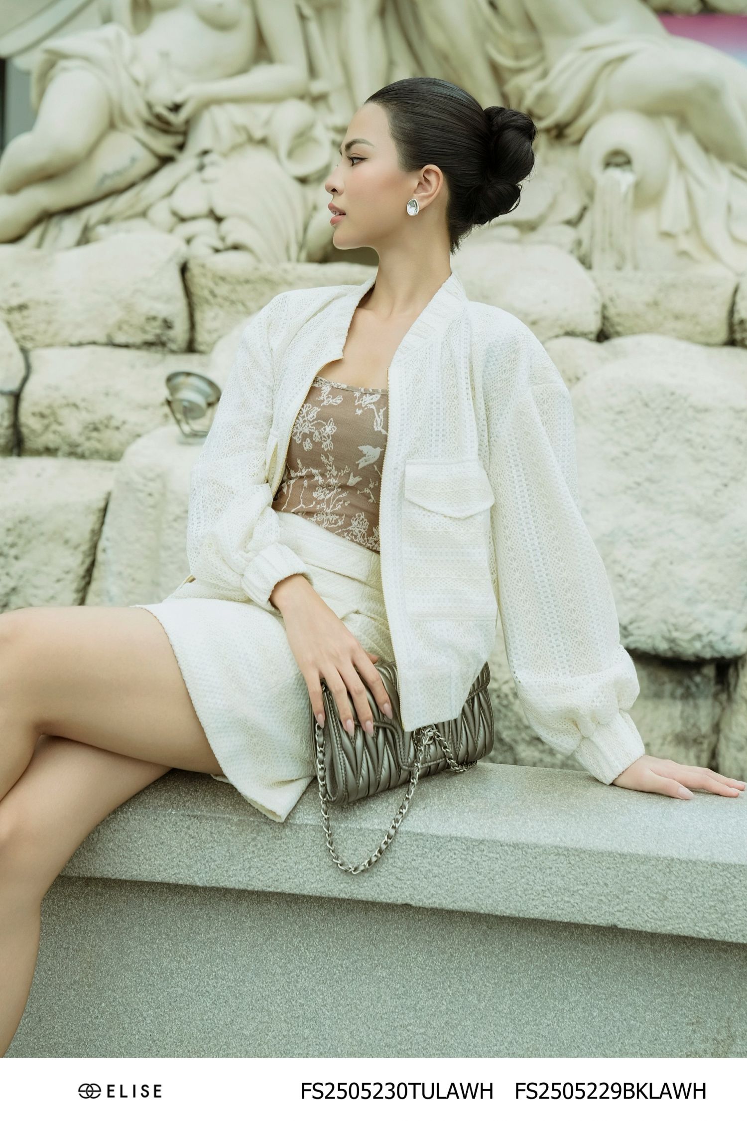 ÁO BOMBER REN LƯỚI PHỐI BE