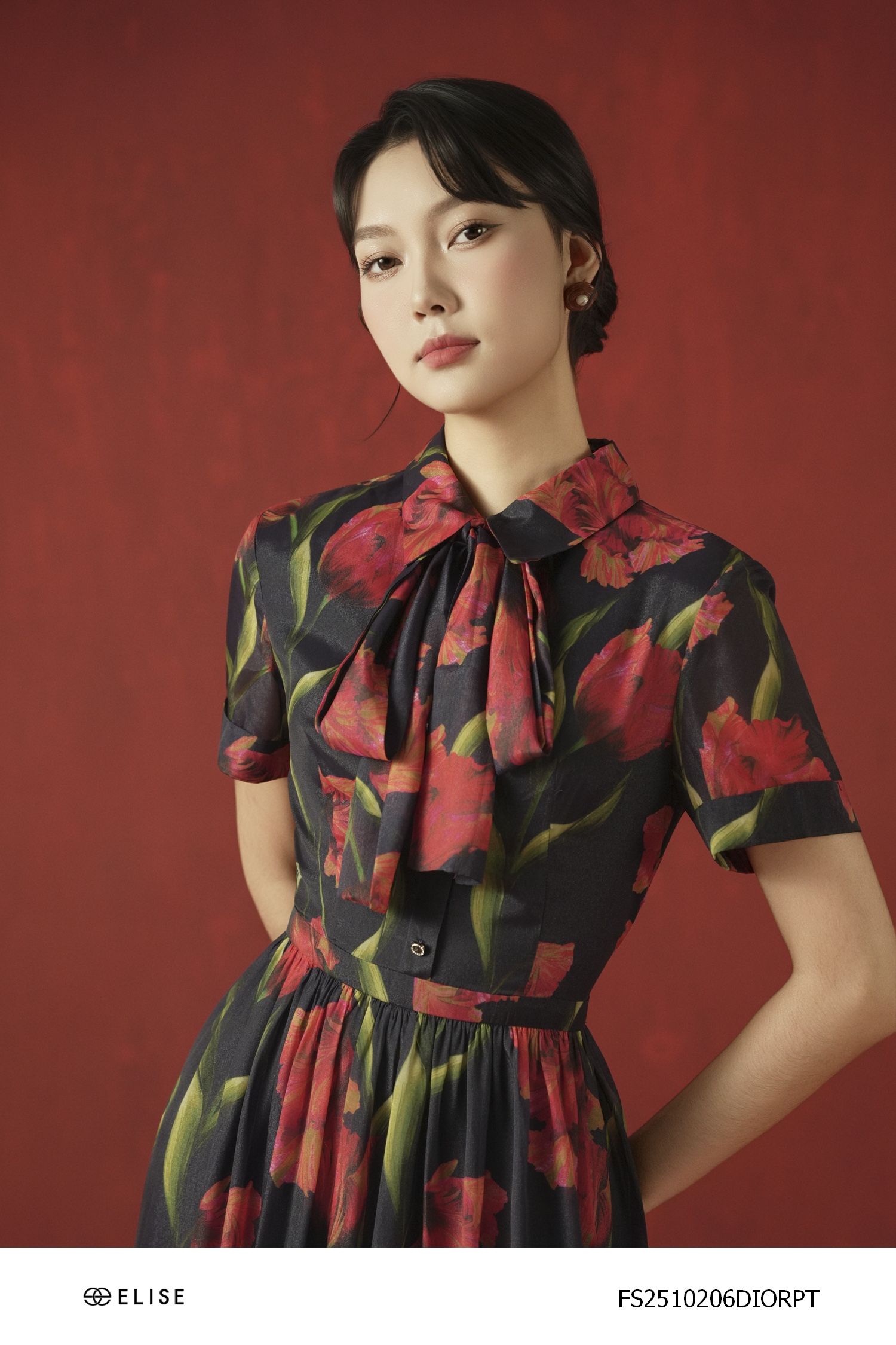 ĐẦM TƠ ÓNG HT HOA TULIP