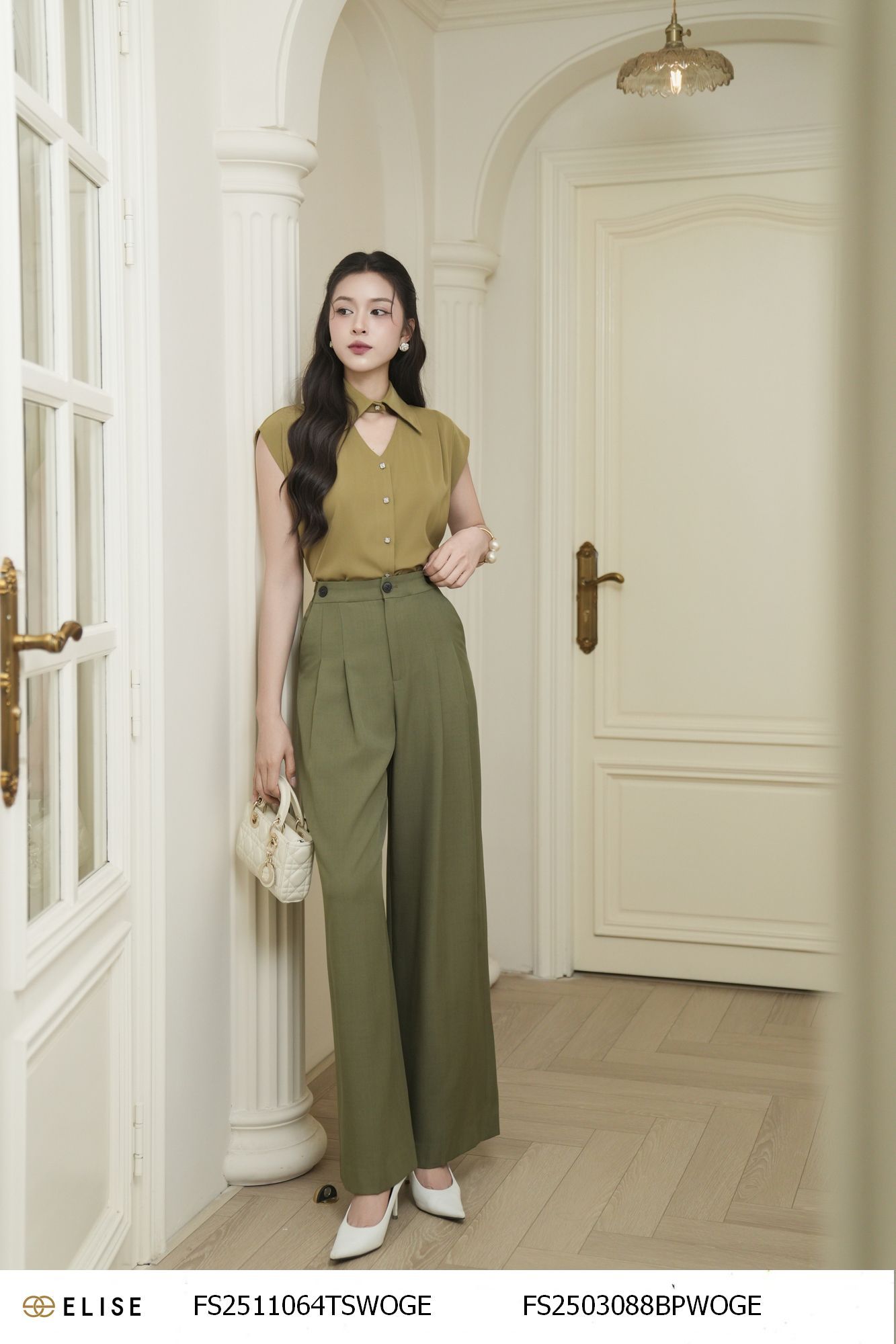 SM MÀU XANH OLIU CỔ TIM