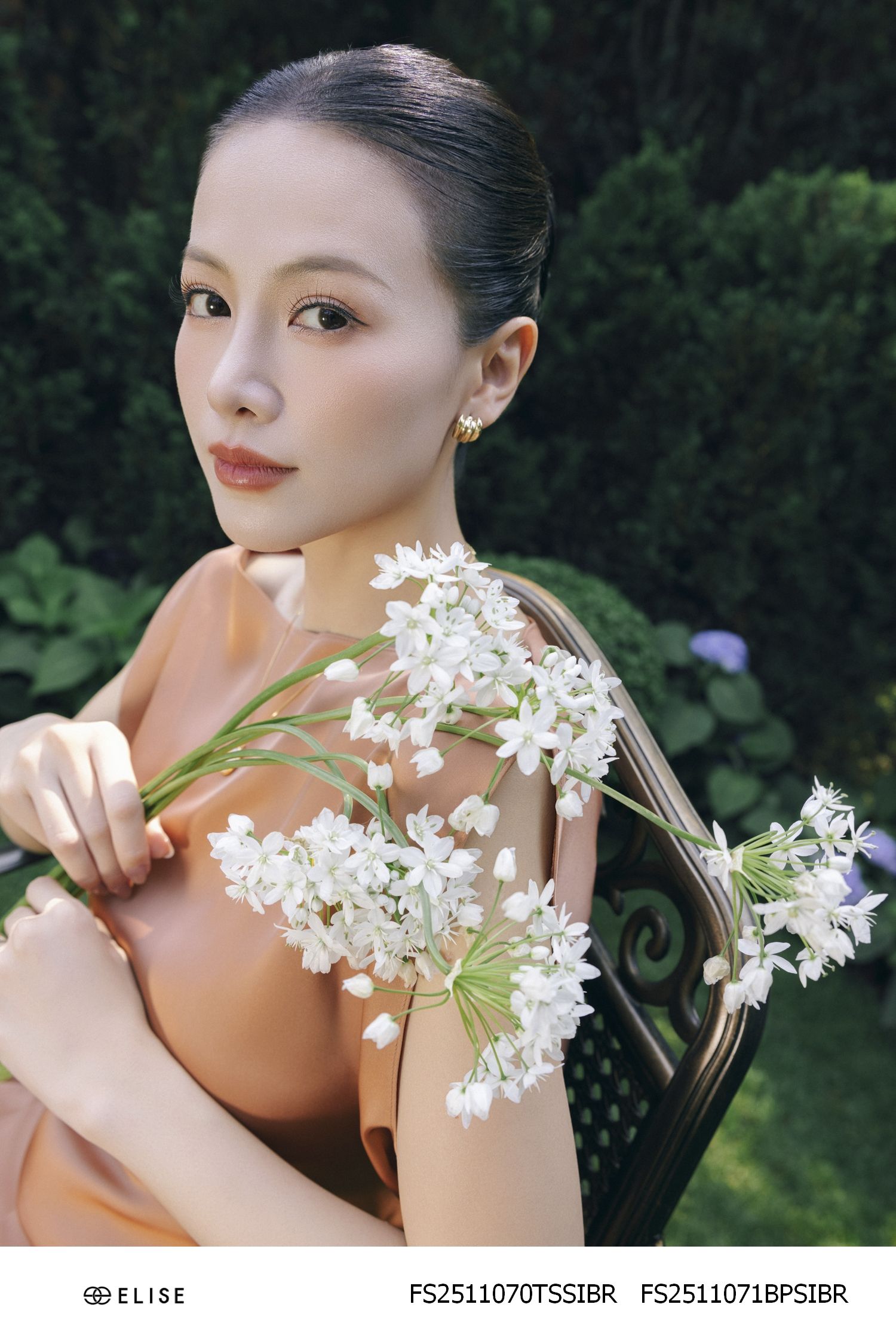 QUẦN SUÔNG LỤA NÂU CAM LY SÚP